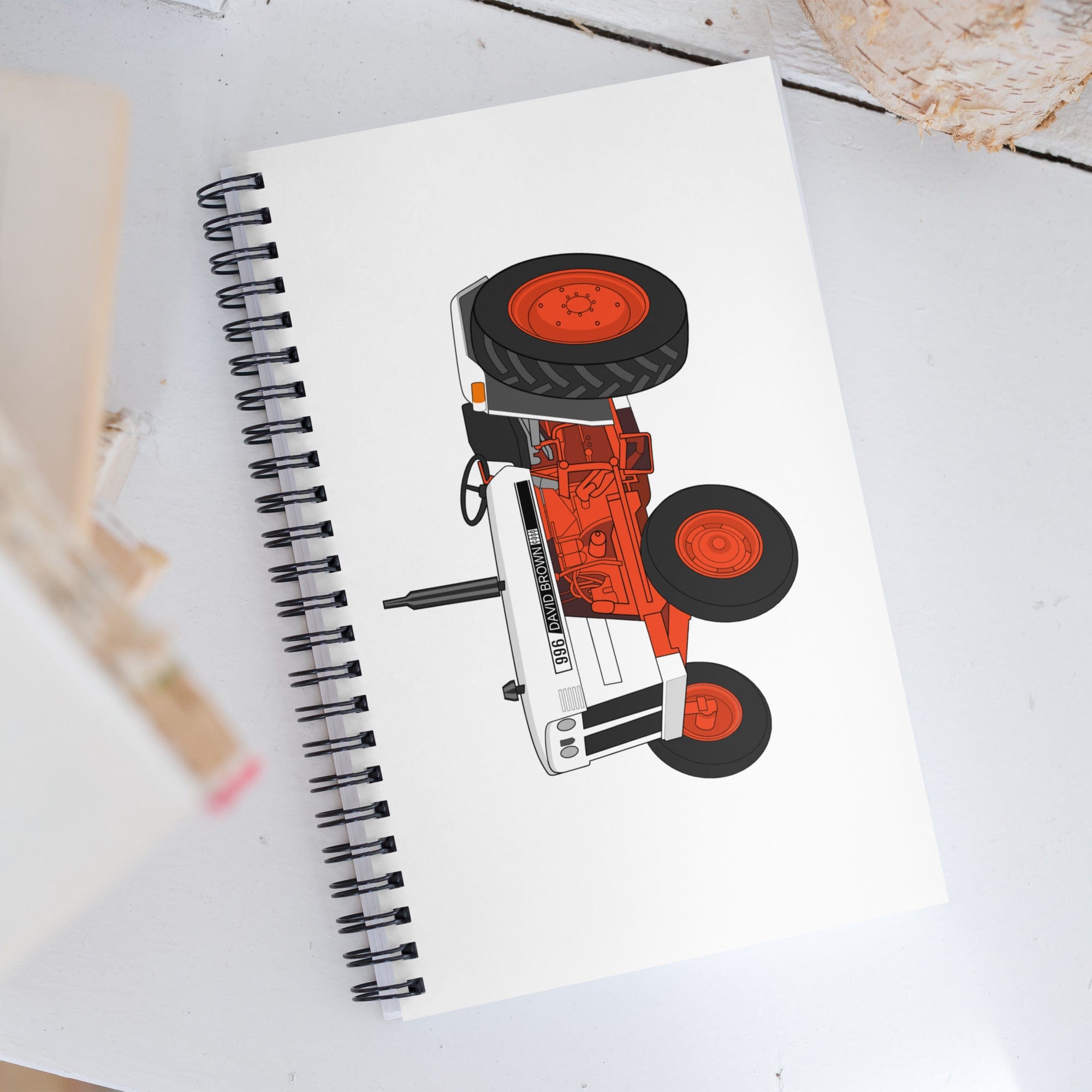 The Tractor Mugs Store Case David Brown 996 (1974) | Spiral notebook Quality Farmers Merch