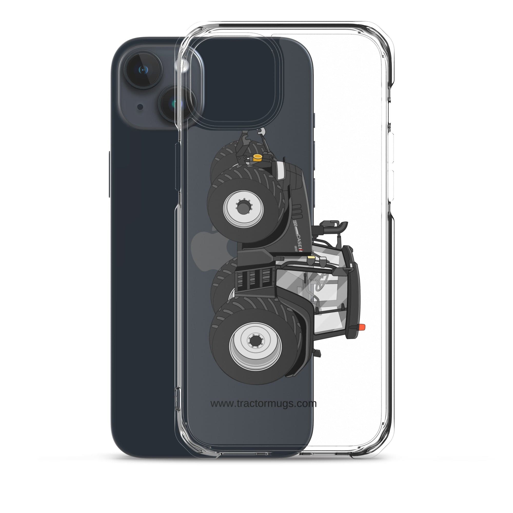 The Tractor Mugs Store Case IH 195 CVX Black | Clear Case for iPhone® Quality Farmers Merch