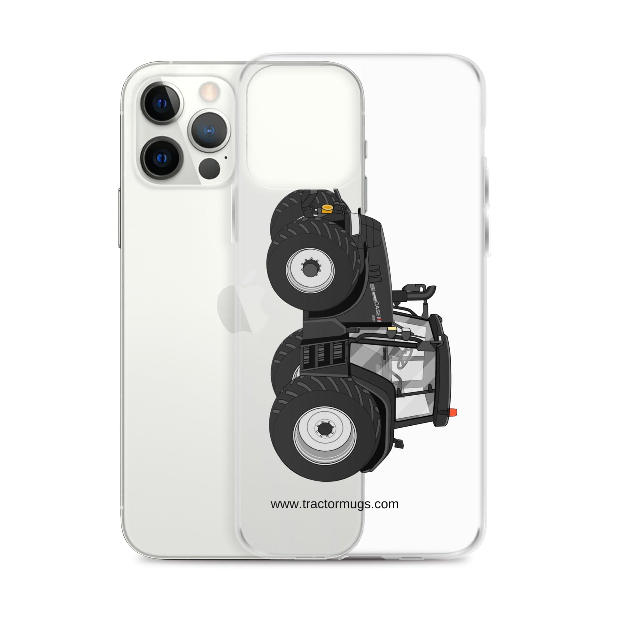 The Tractor Mugs Store Case IH 195 CVX Black | Clear Case for iPhone® Quality Farmers Merch