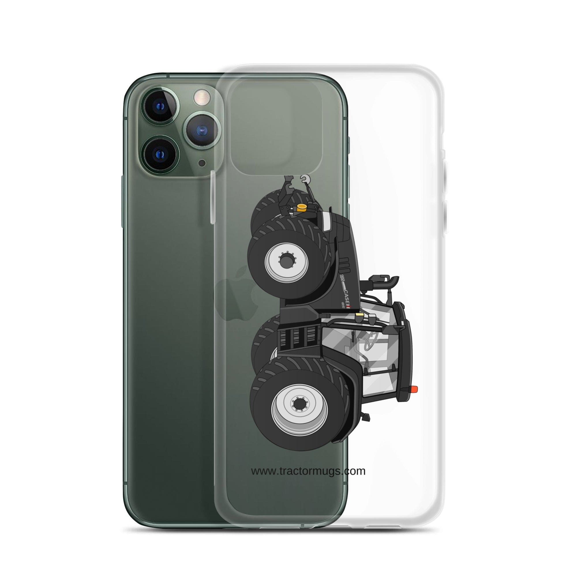 The Tractor Mugs Store Case IH 195 CVX Black | Clear Case for iPhone® Quality Farmers Merch