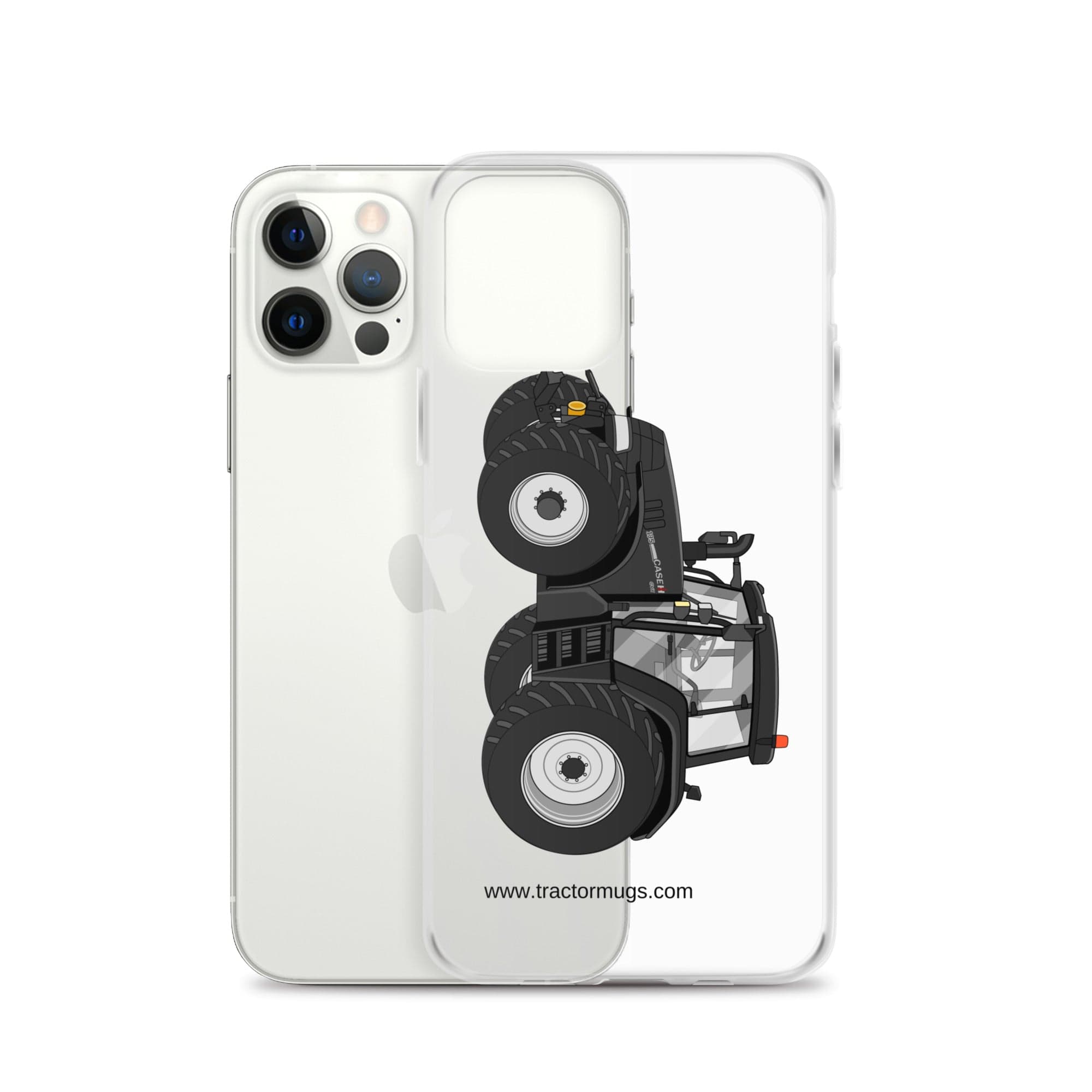 The Tractor Mugs Store Case IH 195 CVX Black | Clear Case for iPhone® Quality Farmers Merch