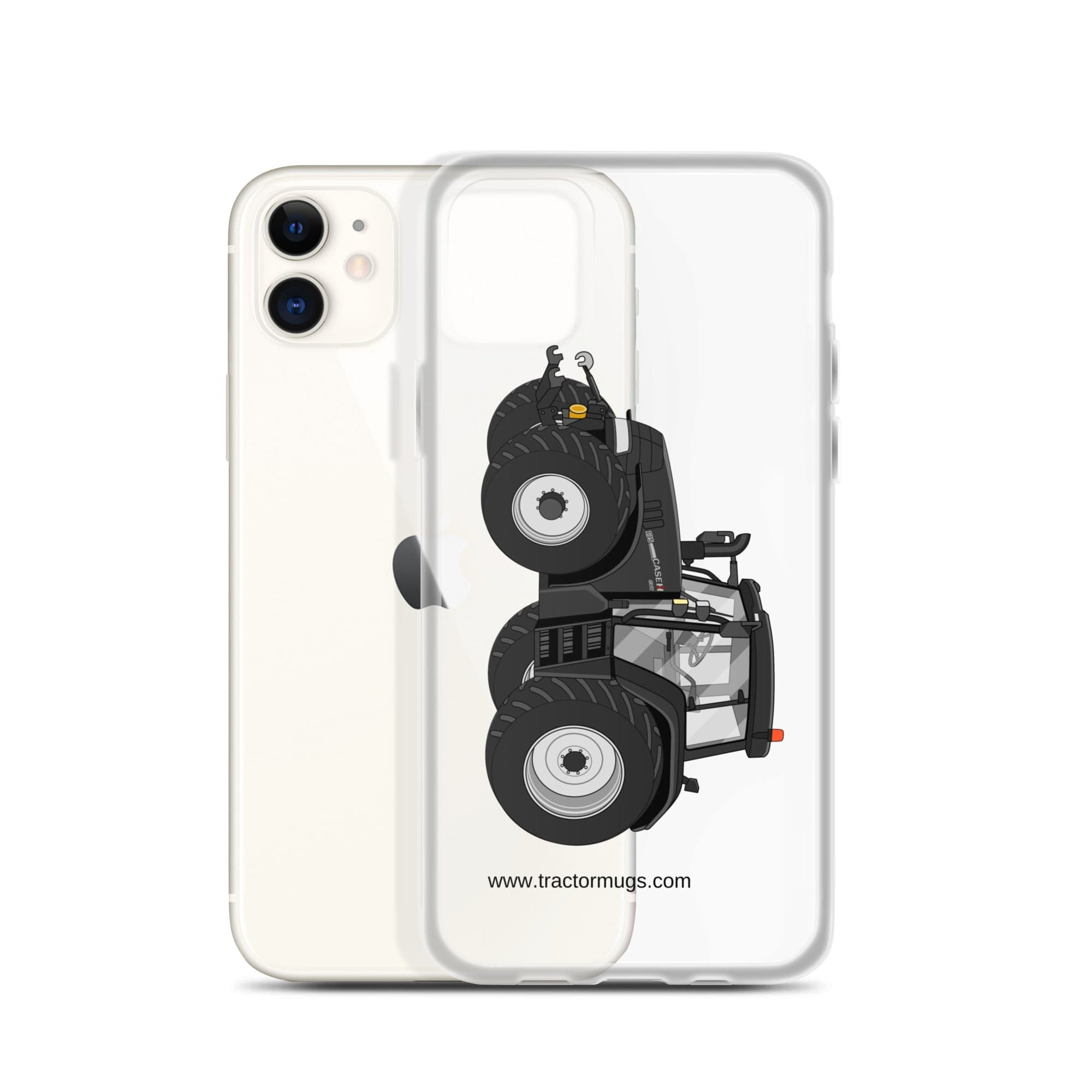 The Tractor Mugs Store Case IH 195 CVX Black | Clear Case for iPhone® Quality Farmers Merch
