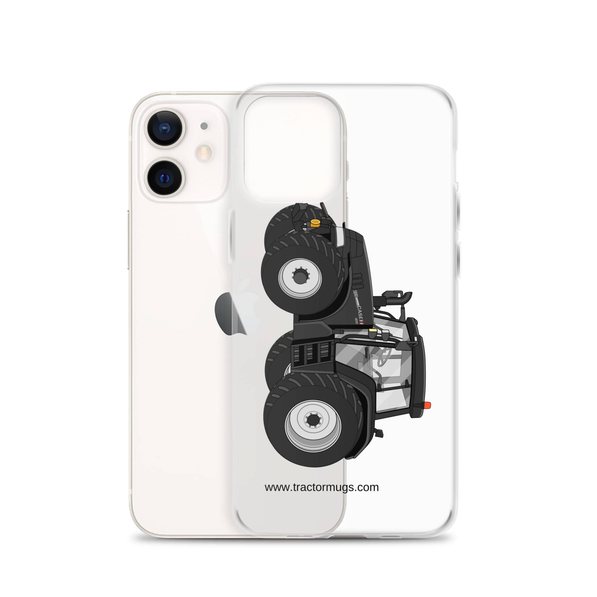 The Tractor Mugs Store Case IH 195 CVX Black | Clear Case for iPhone® Quality Farmers Merch