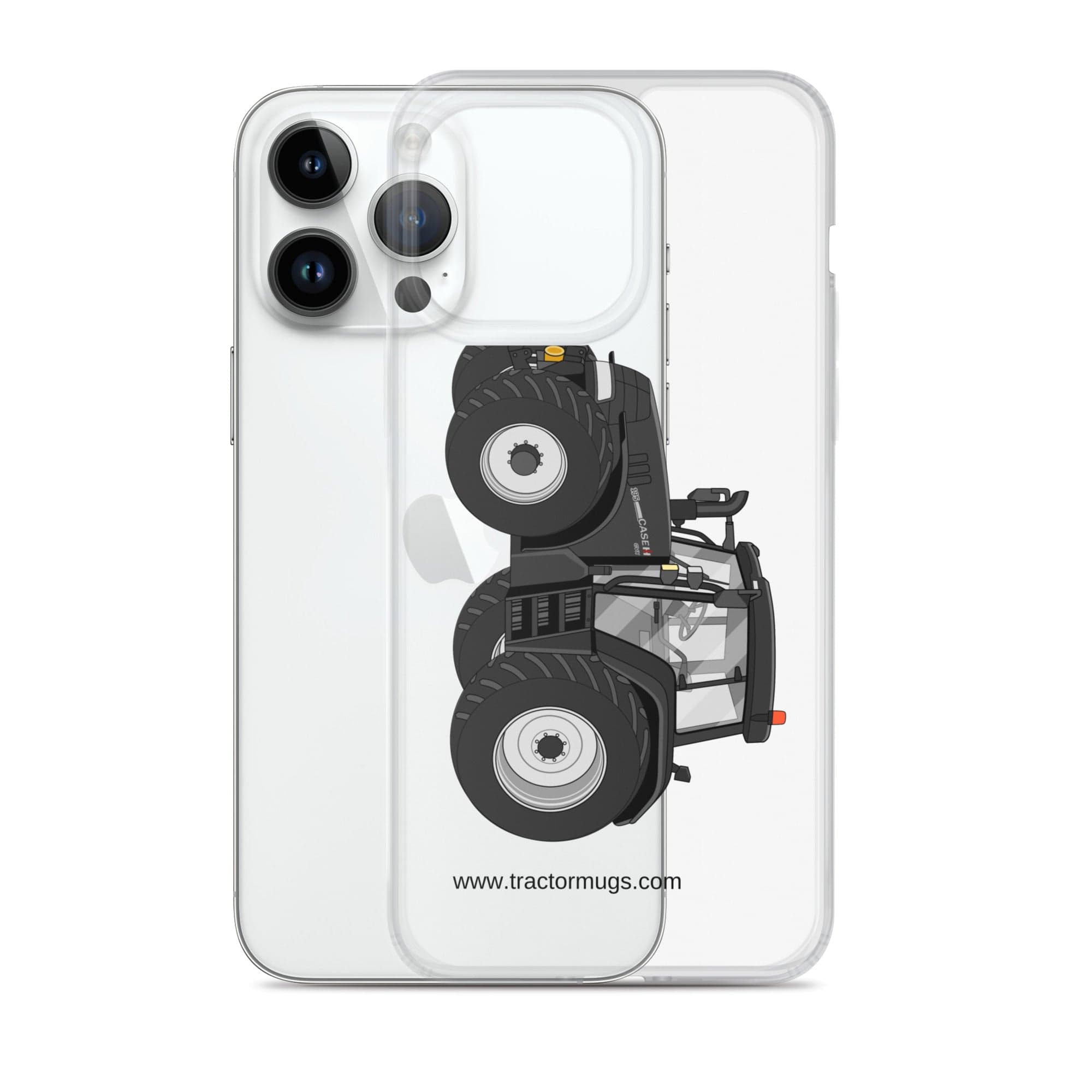 The Tractor Mugs Store Case IH 195 CVX Black | Clear Case for iPhone® Quality Farmers Merch