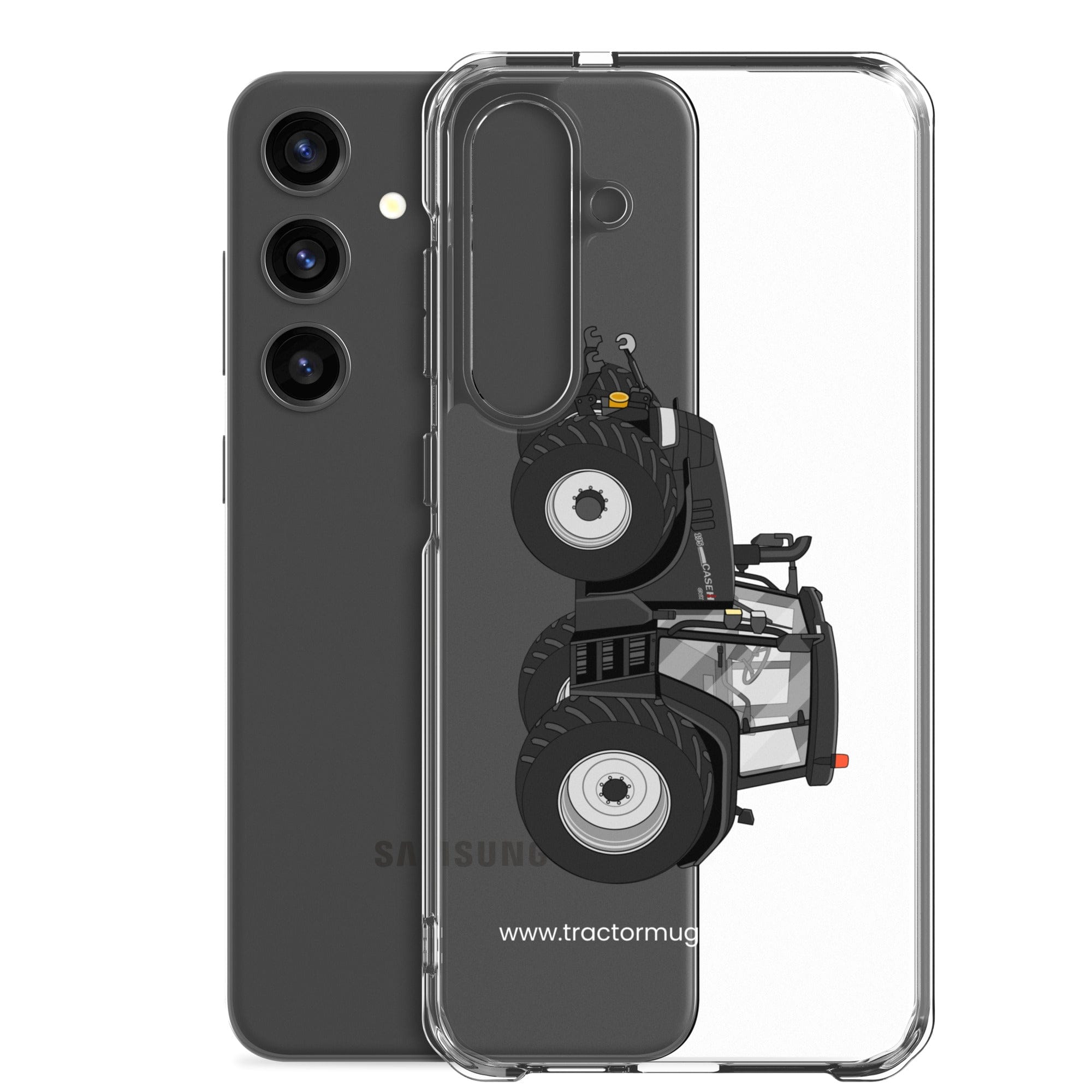 The Tractor Mugs Store Case IH 195 CVX Black | Clear Case for Samsung® Quality Farmers Merch