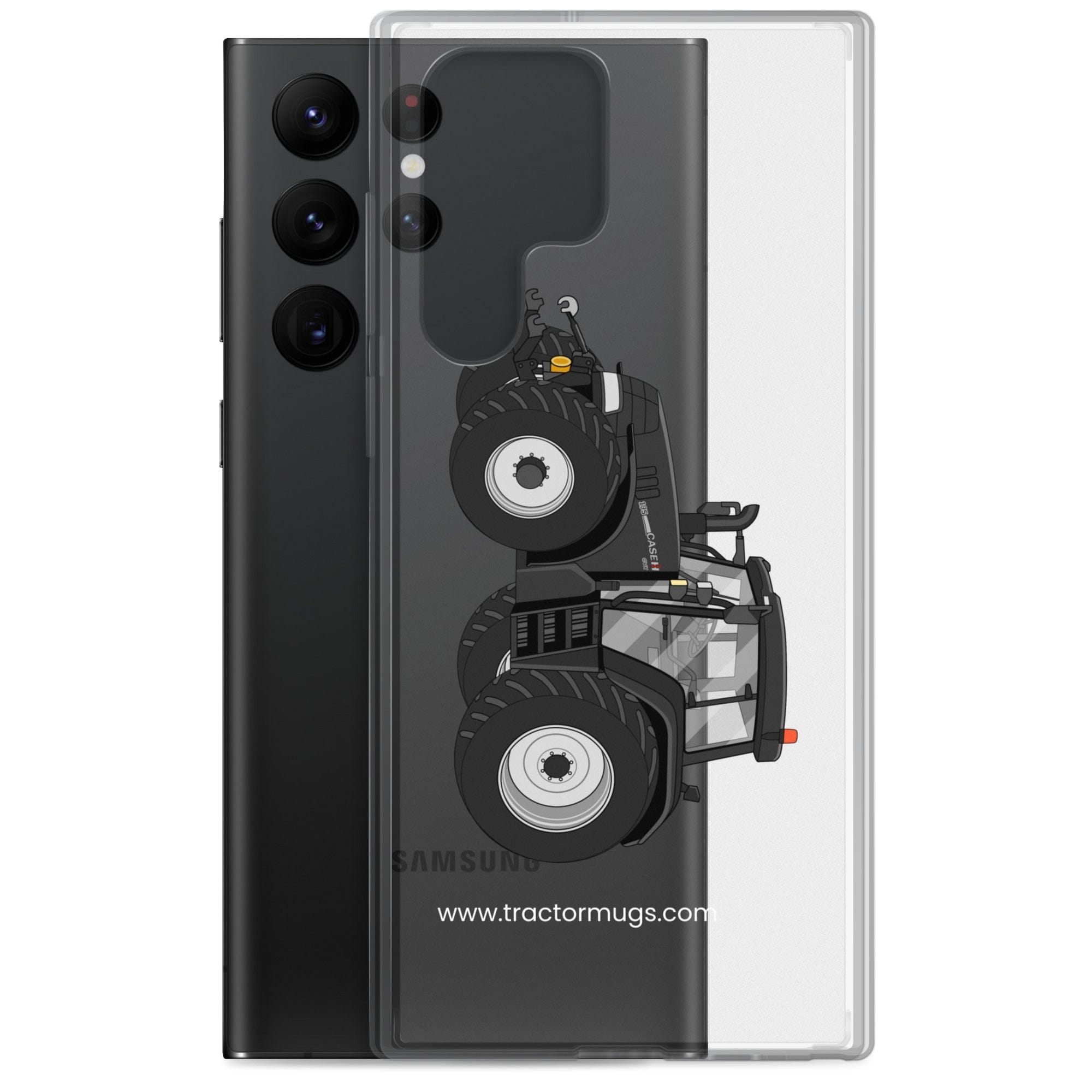 The Tractor Mugs Store Case IH 195 CVX Black | Clear Case for Samsung® Quality Farmers Merch