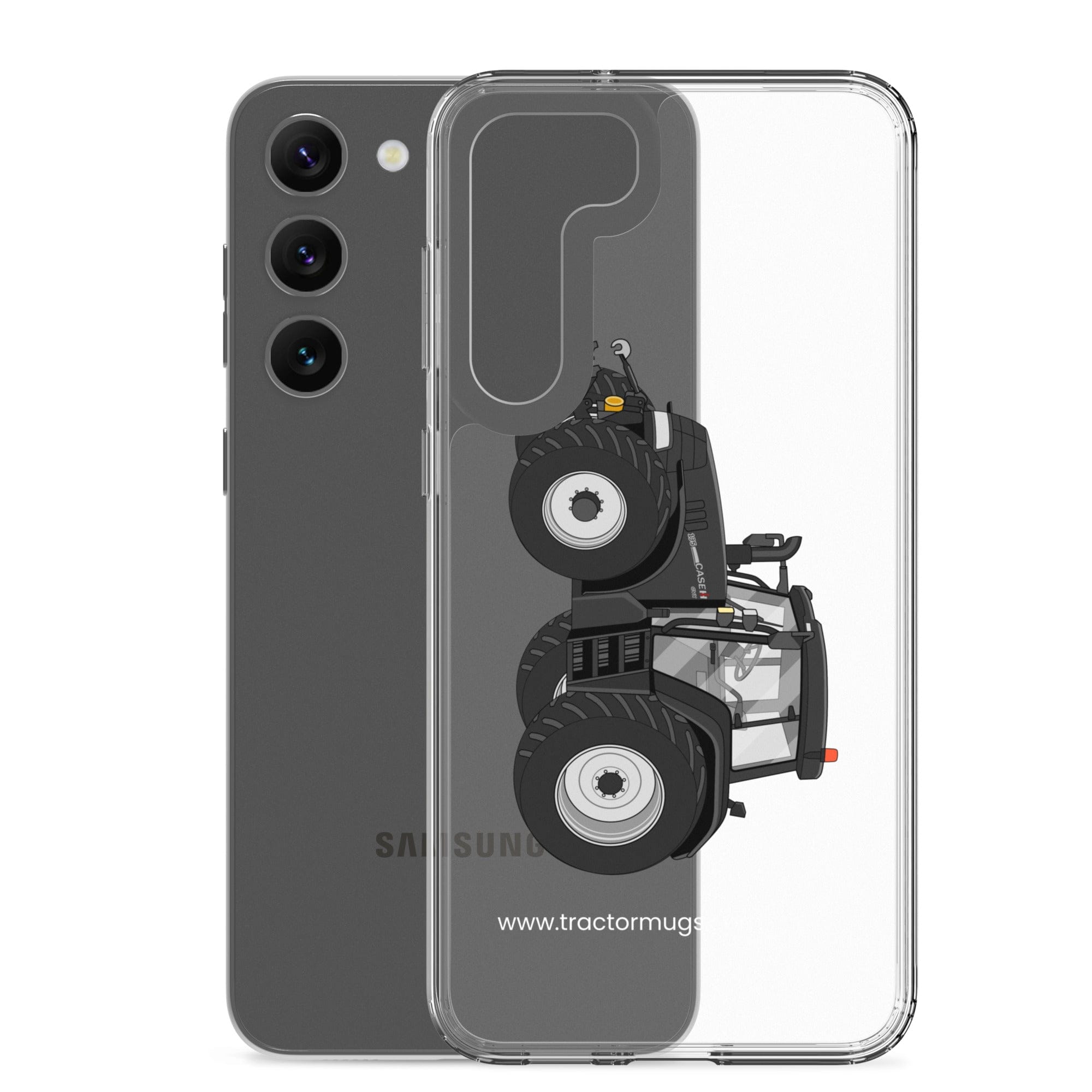 The Tractor Mugs Store Case IH 195 CVX Black | Clear Case for Samsung® Quality Farmers Merch