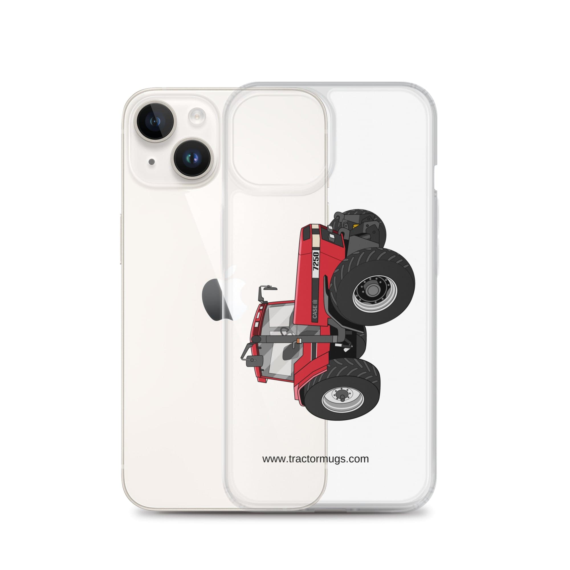 The Tractor Mugs Store Case IH 7250 | Clear Case for iPhone® Quality Farmers Merch