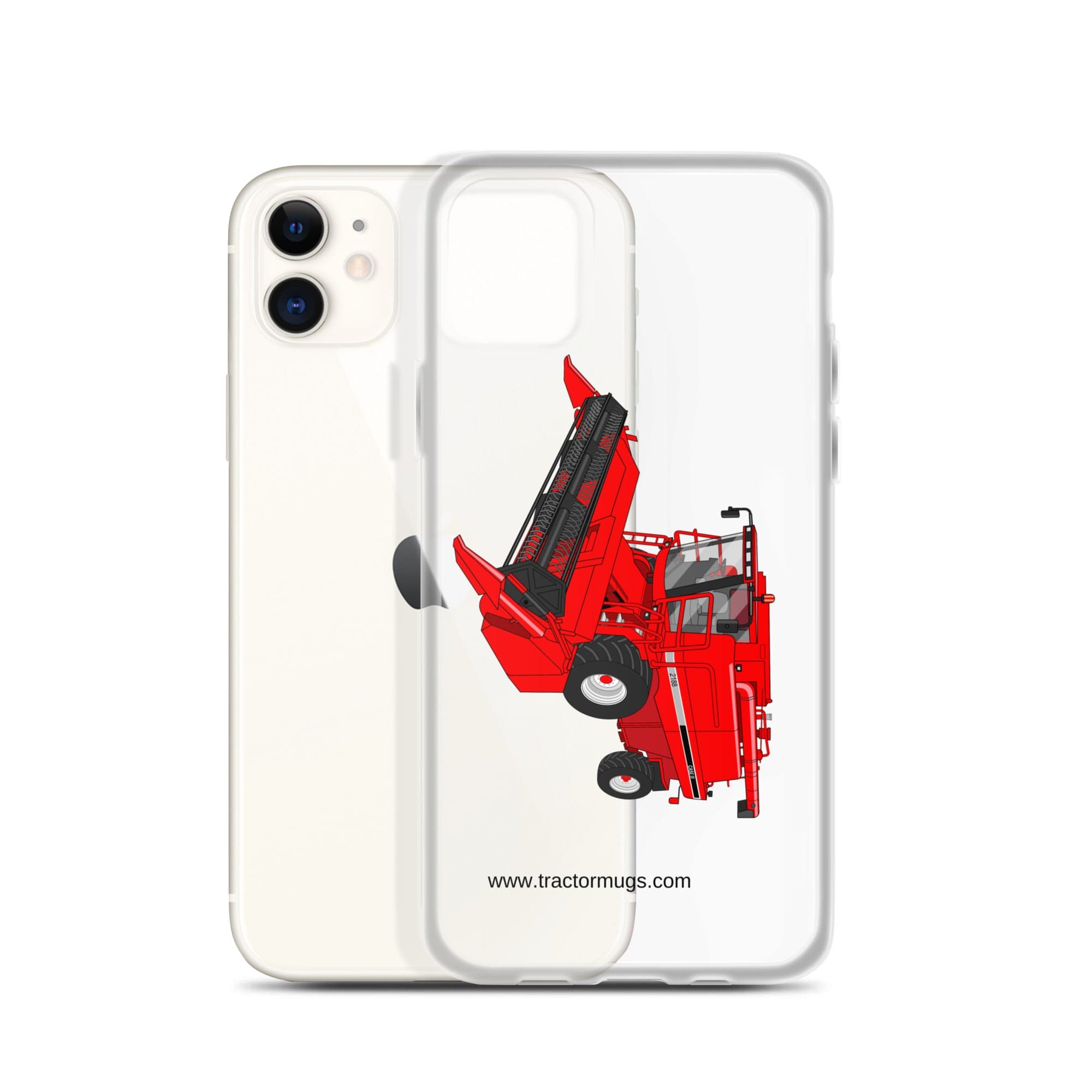 The Tractor Mugs Store Case IH Axial Flow 2188 Harvester | Clear Case for iPhone® Quality Farmers Merch