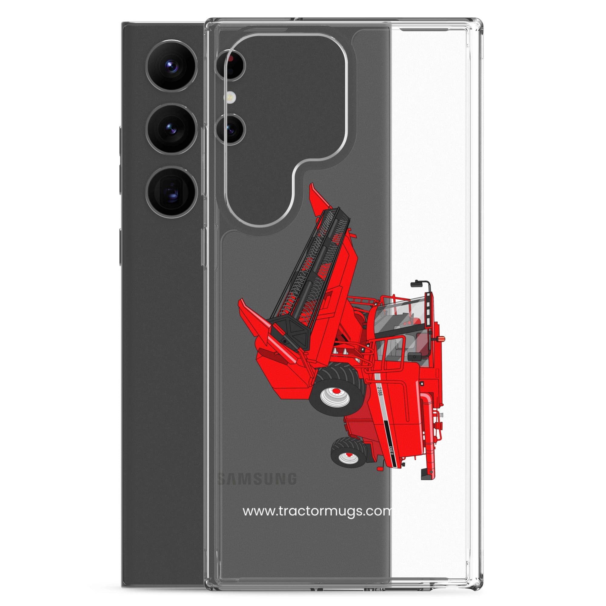 The Tractor Mugs Store Case IH Axial Flow 2188 Harvester | Clear Case for Samsung® Quality Farmers Merch