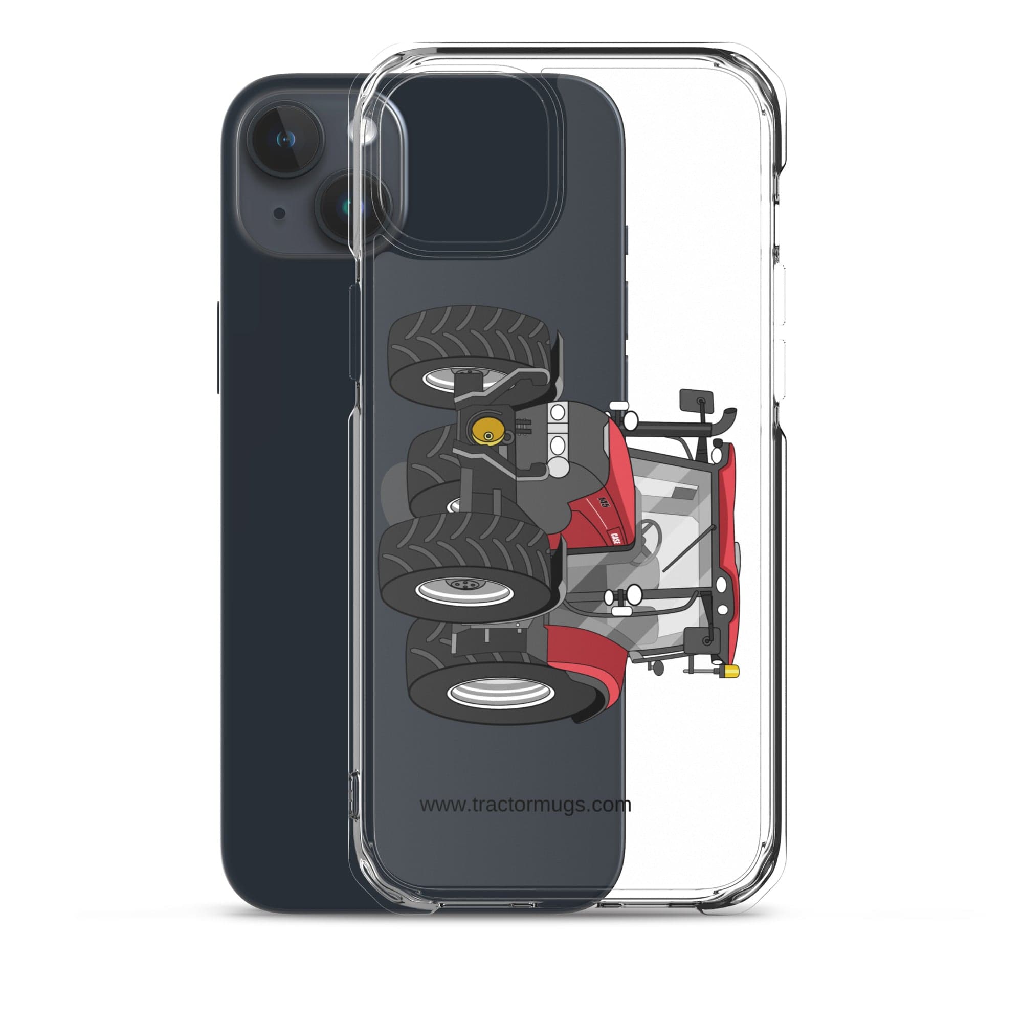 The Tractor Mugs Store Case IH Maxxum 145 | Clear Case for iPhone® Quality Farmers Merch