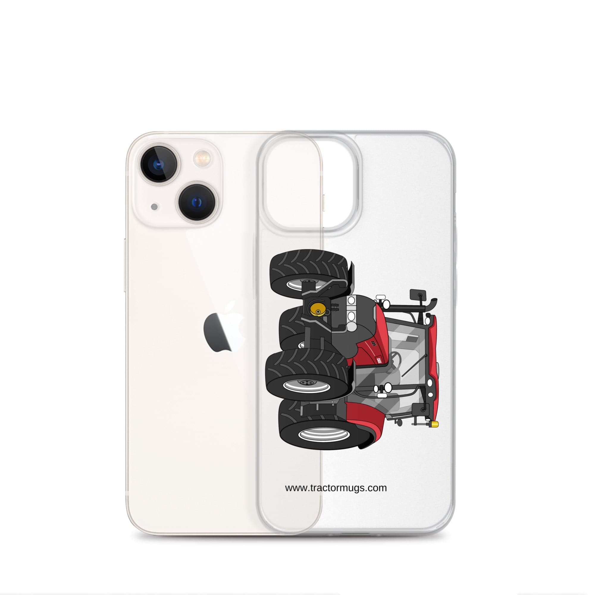 The Tractor Mugs Store Case IH Maxxum 145 | Clear Case for iPhone® Quality Farmers Merch