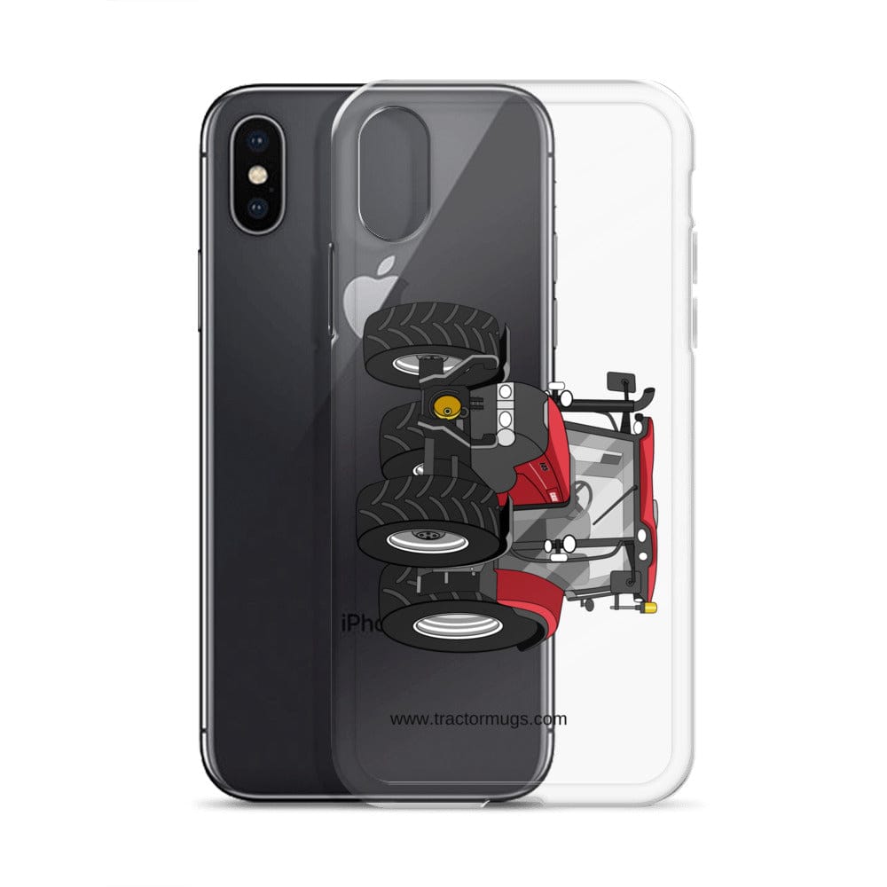 The Tractor Mugs Store Case IH Maxxum 145 | Clear Case for iPhone® Quality Farmers Merch