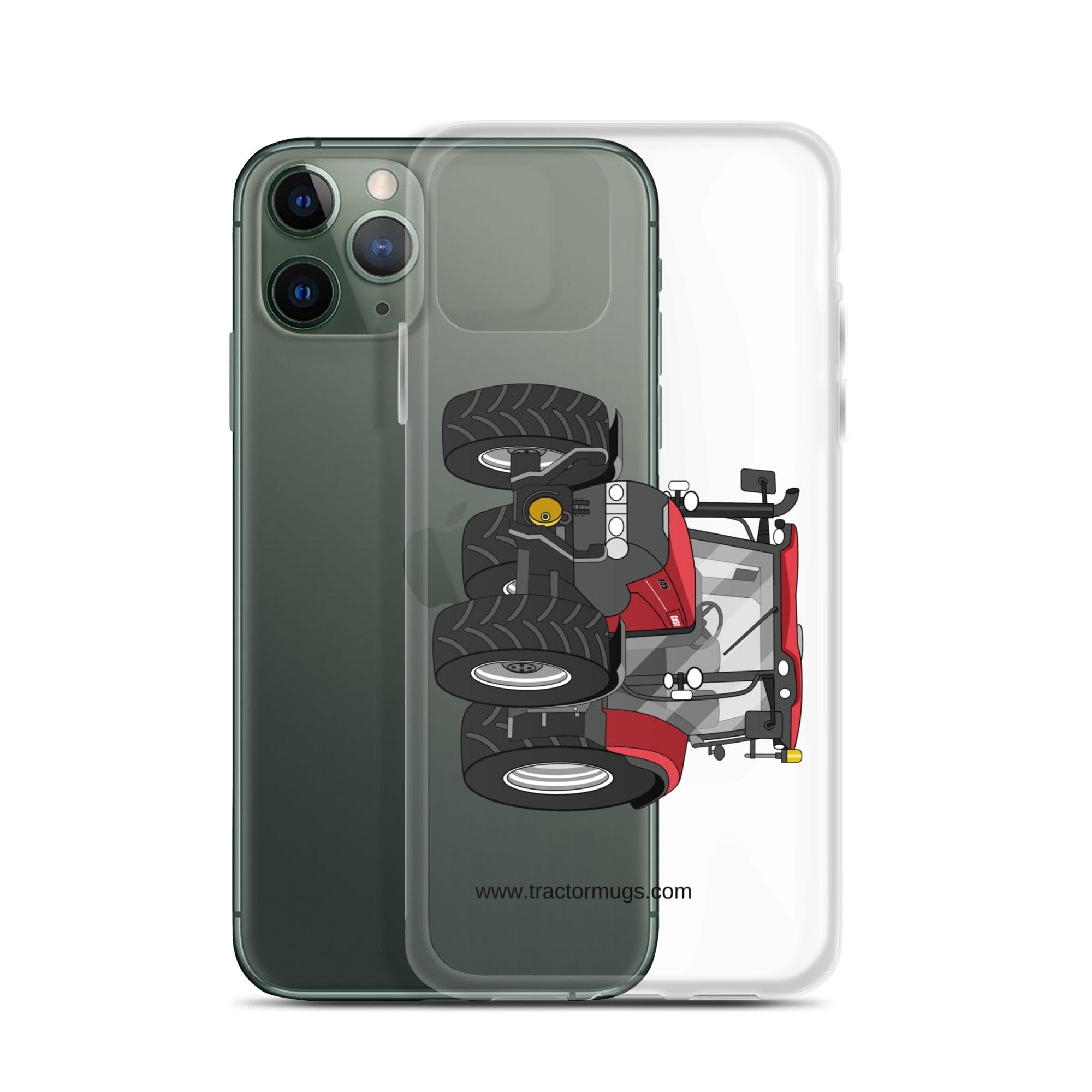 The Tractor Mugs Store Case IH Maxxum 145 | Clear Case for iPhone® Quality Farmers Merch