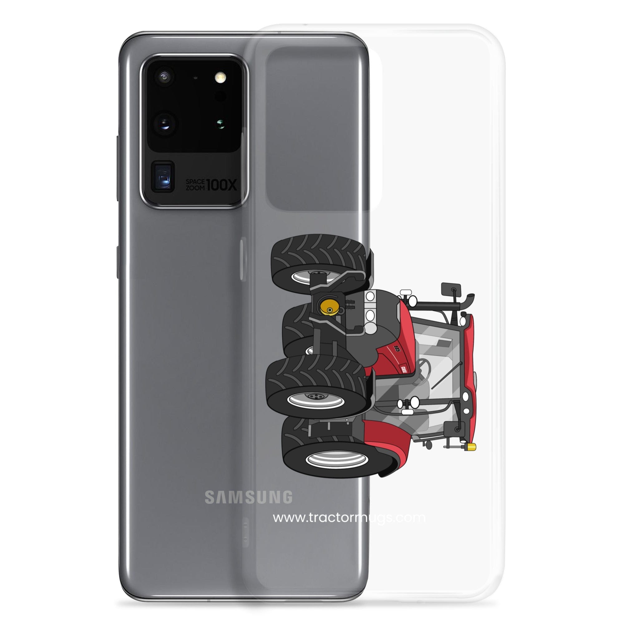 The Tractor Mugs Store Case IH Maxxum 145 | Clear Case for Samsung® Quality Farmers Merch
