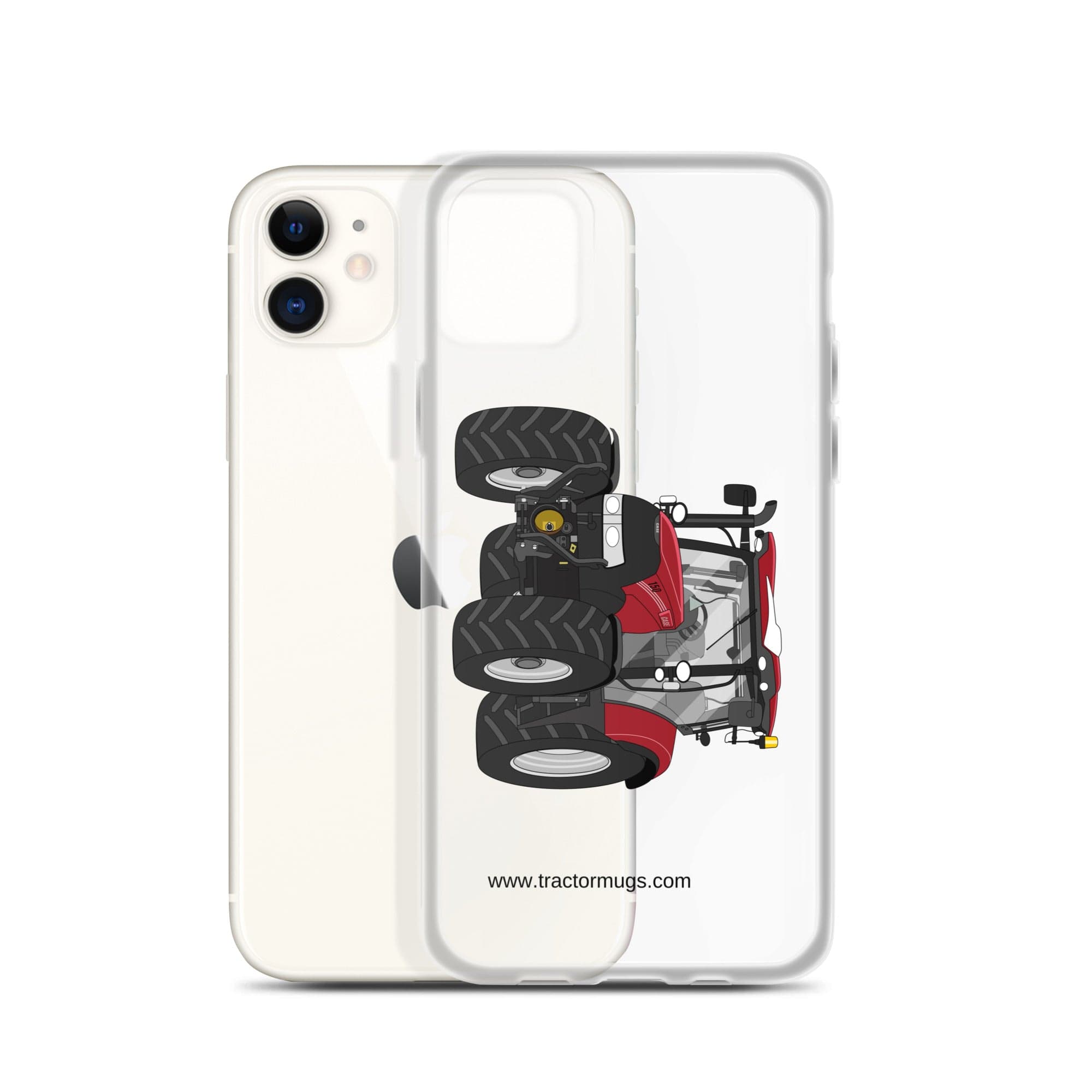 The Tractor Mugs Store Case IH Maxxum 150 Activedrive 8 | Clear Case for iPhone® Quality Farmers Merch