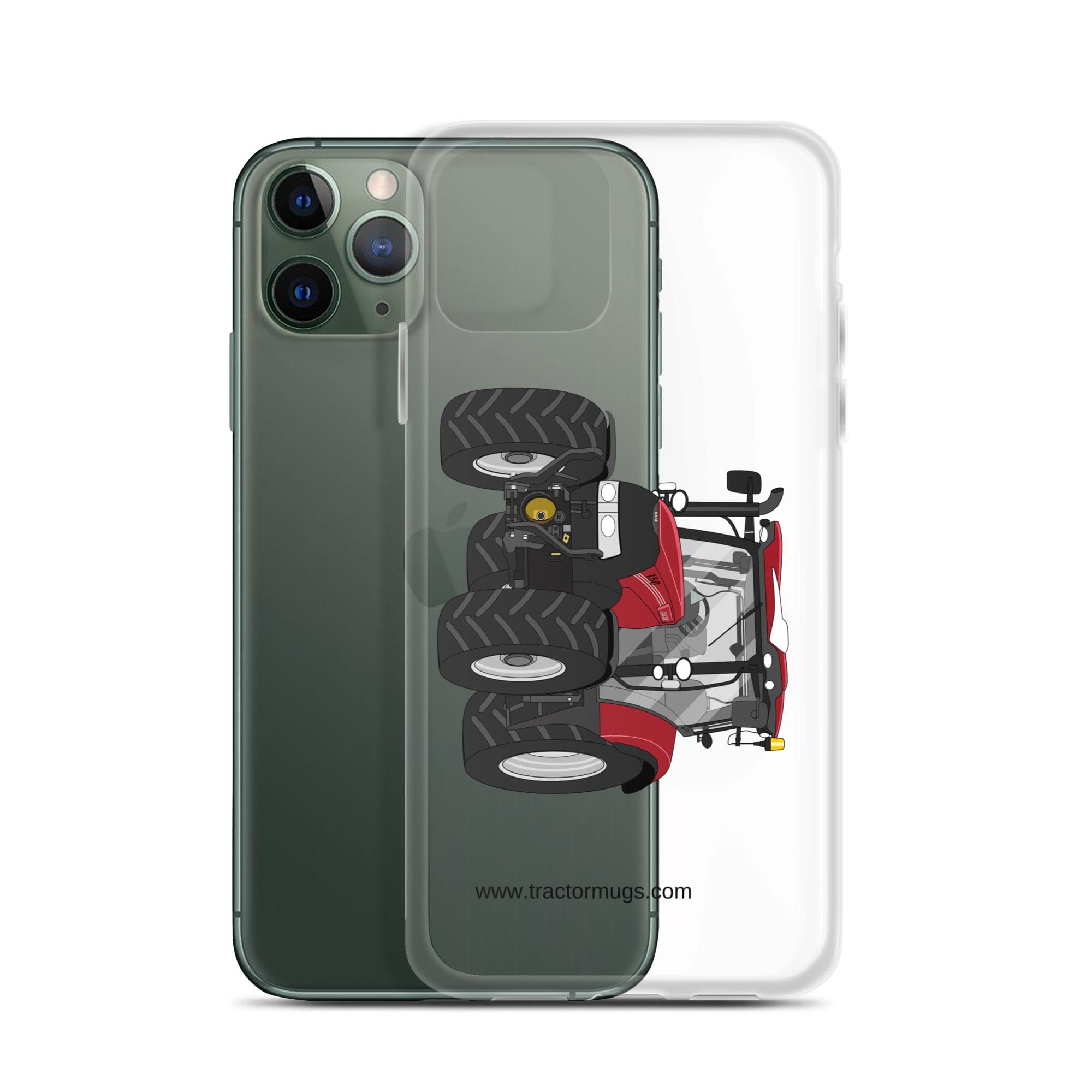 The Tractor Mugs Store Case IH Maxxum 150 Activedrive 8 | Clear Case for iPhone® Quality Farmers Merch