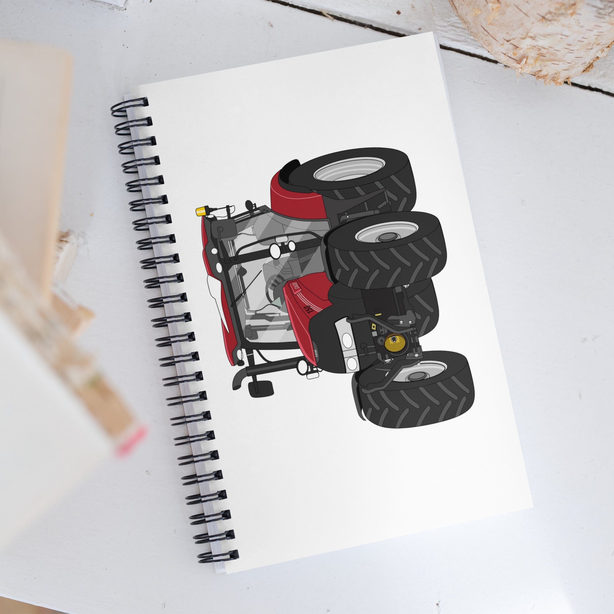 The Tractor Mugs Store Case IH Maxxum 150 Activedrive 8 | Spiral notebook Quality Farmers Merch