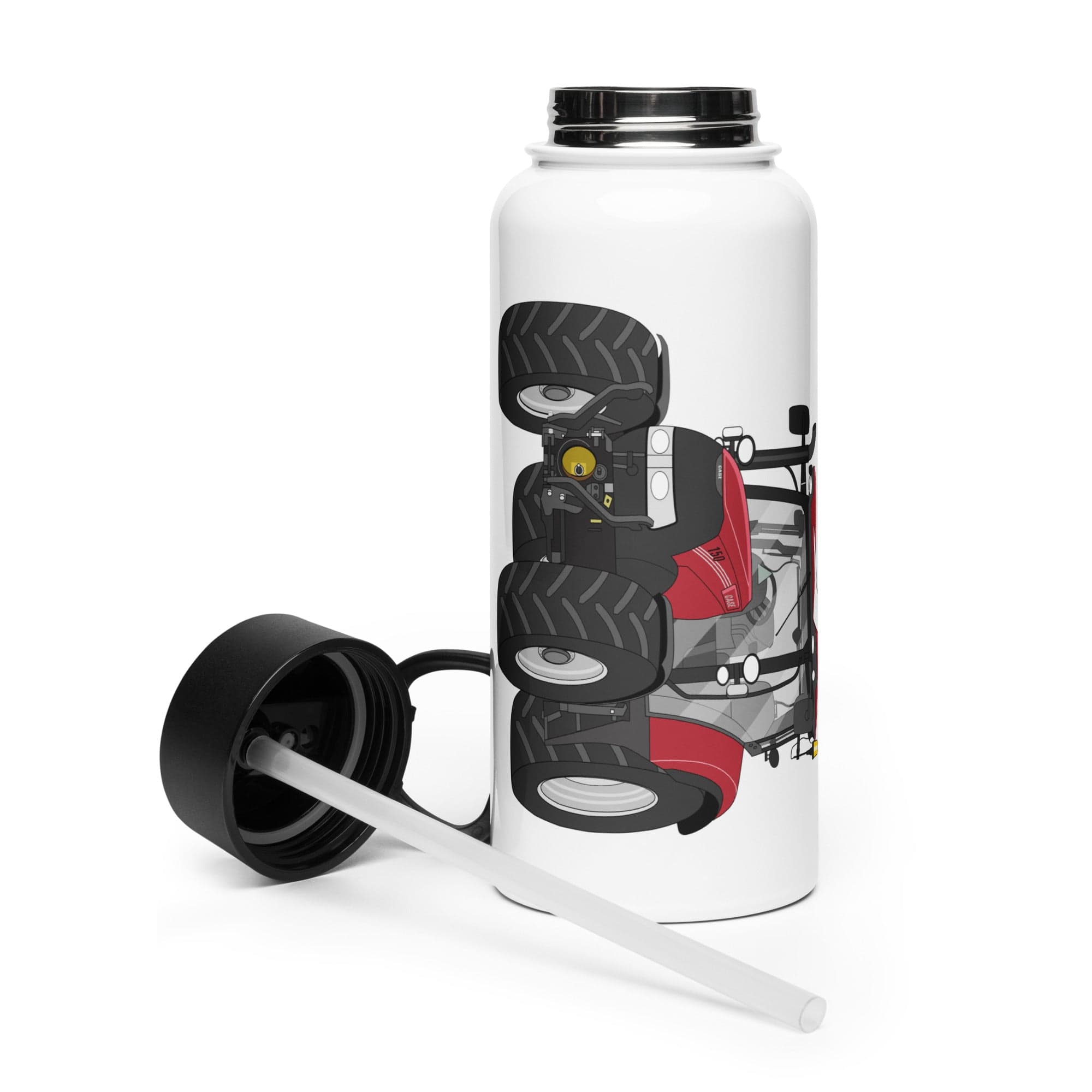 The Tractor Mugs Store Case IH Maxxum 150 Activedrive 8 | Stainless Steel Water Bottle Quality Farmers Merch