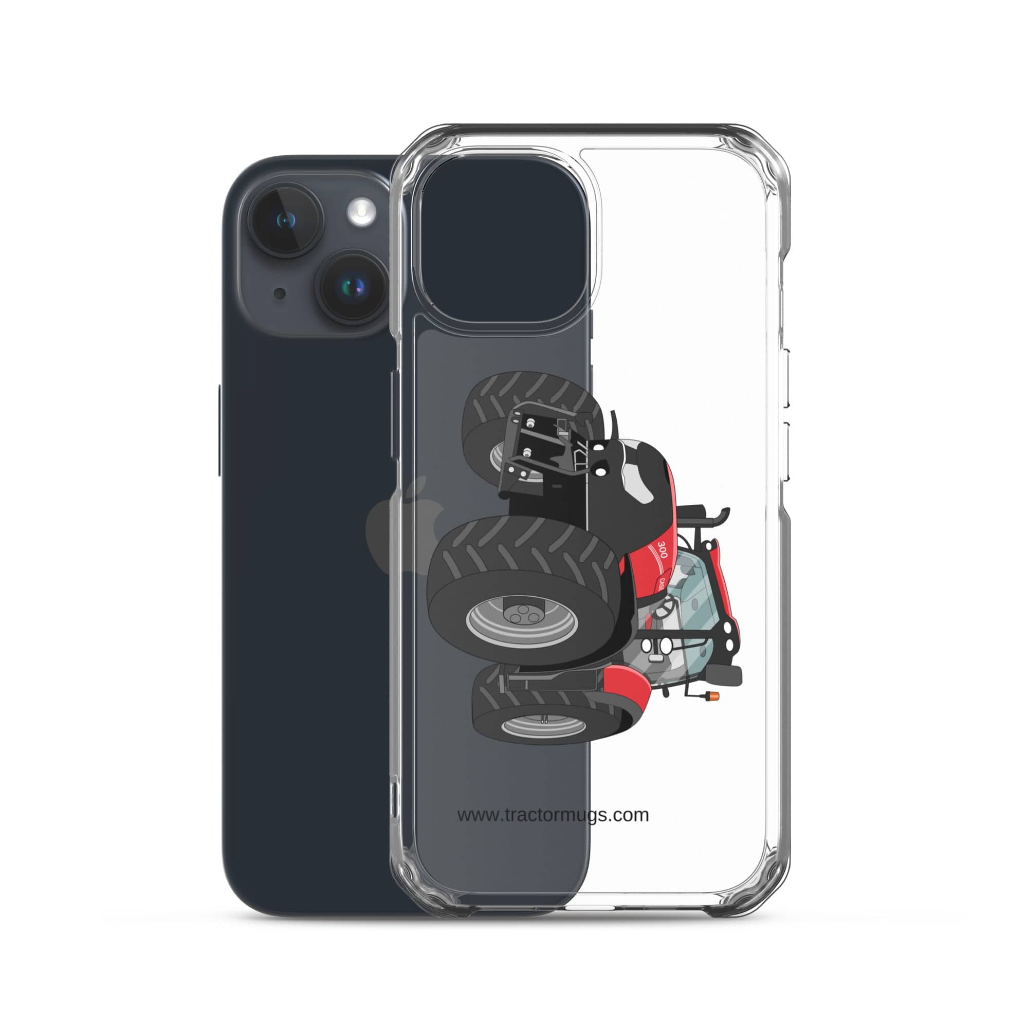 The Tractor Mugs Store Case IH Optum 300 CVX | Clear Case for iPhone® Quality Farmers Merch