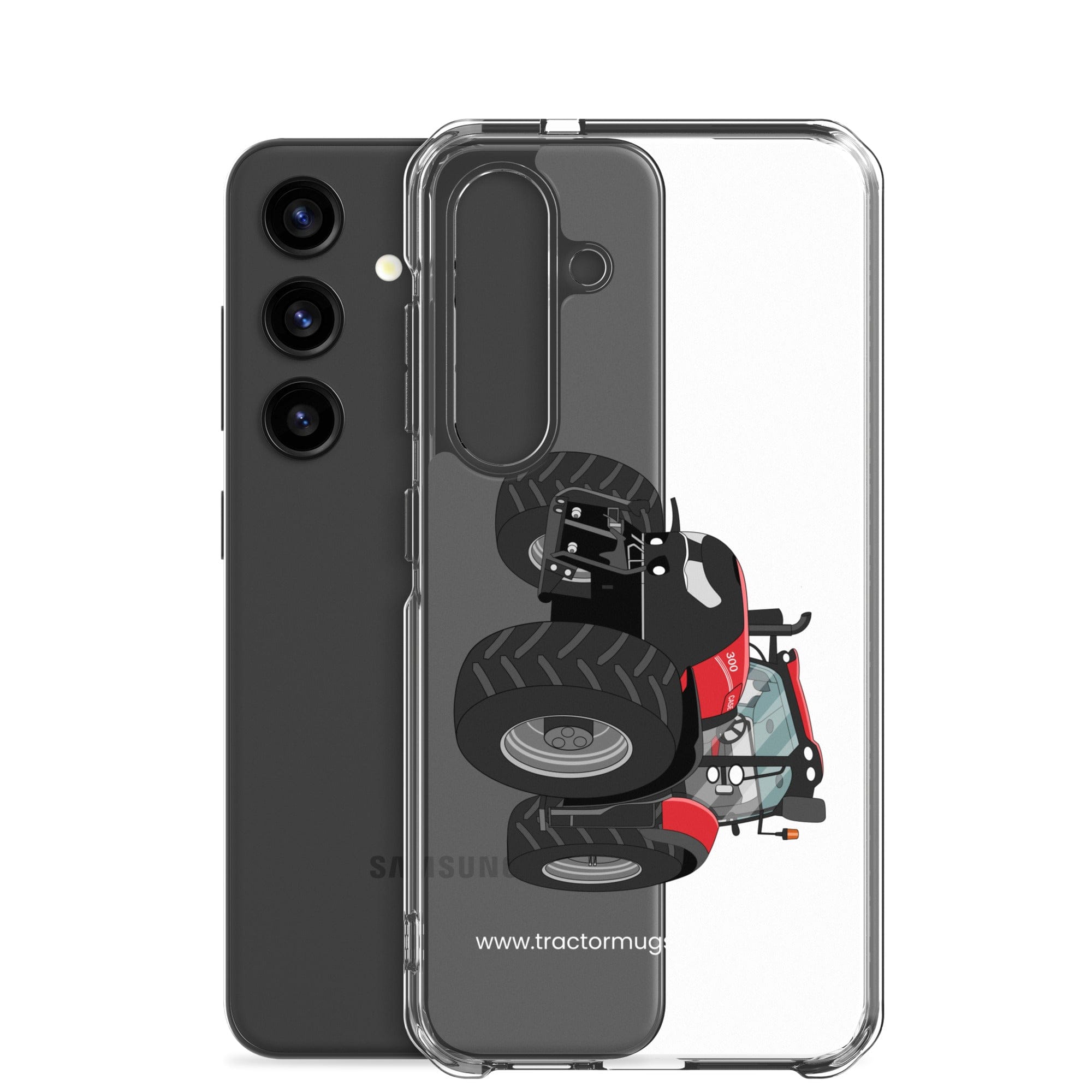 The Tractor Mugs Store Case IH Optum 300 CVX | Clear Case for Samsung® Quality Farmers Merch