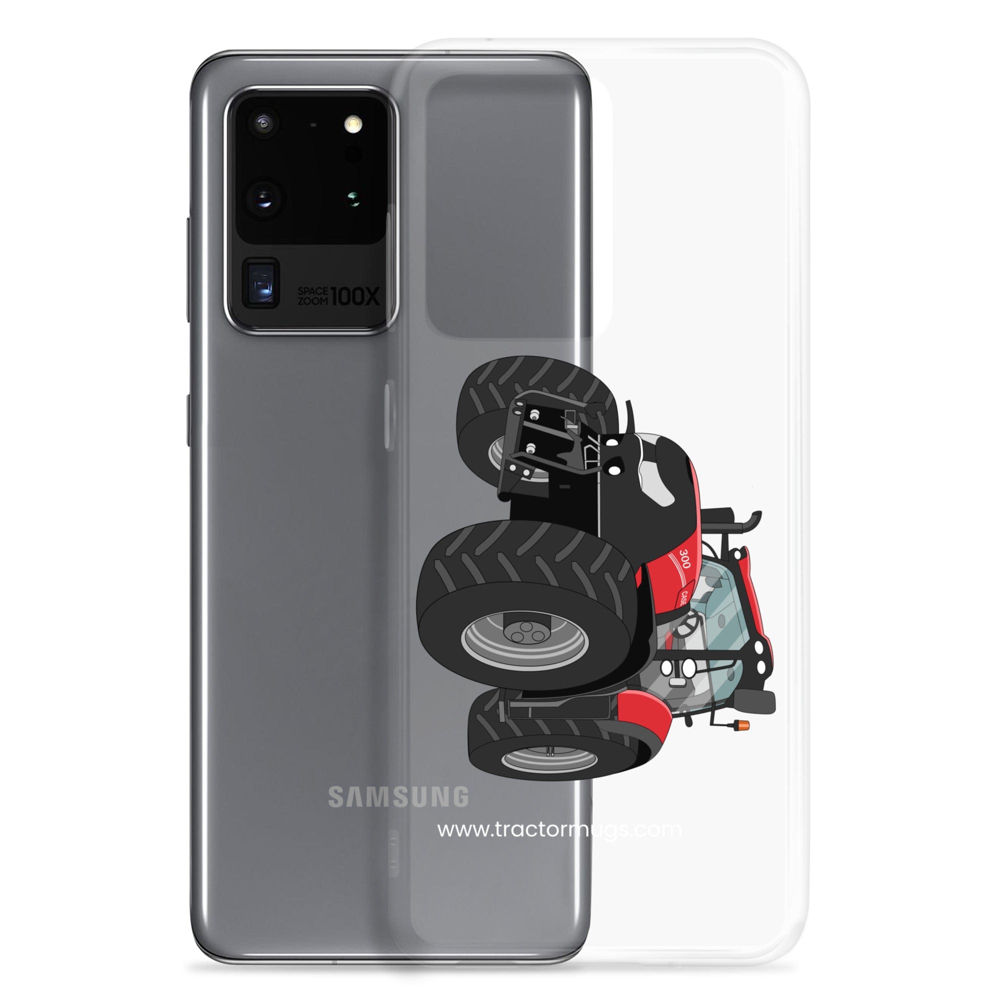 The Tractor Mugs Store Case IH Optum 300 CVX | Clear Case for Samsung® Quality Farmers Merch