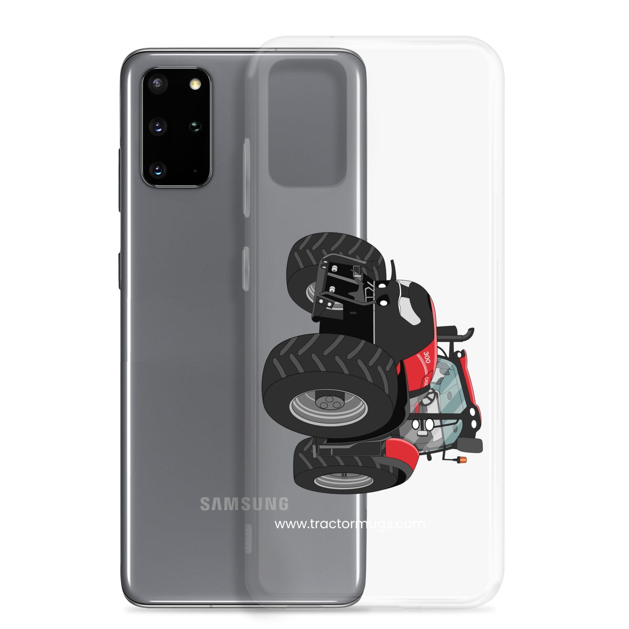 The Tractor Mugs Store Case IH Optum 300 CVX | Clear Case for Samsung® Quality Farmers Merch