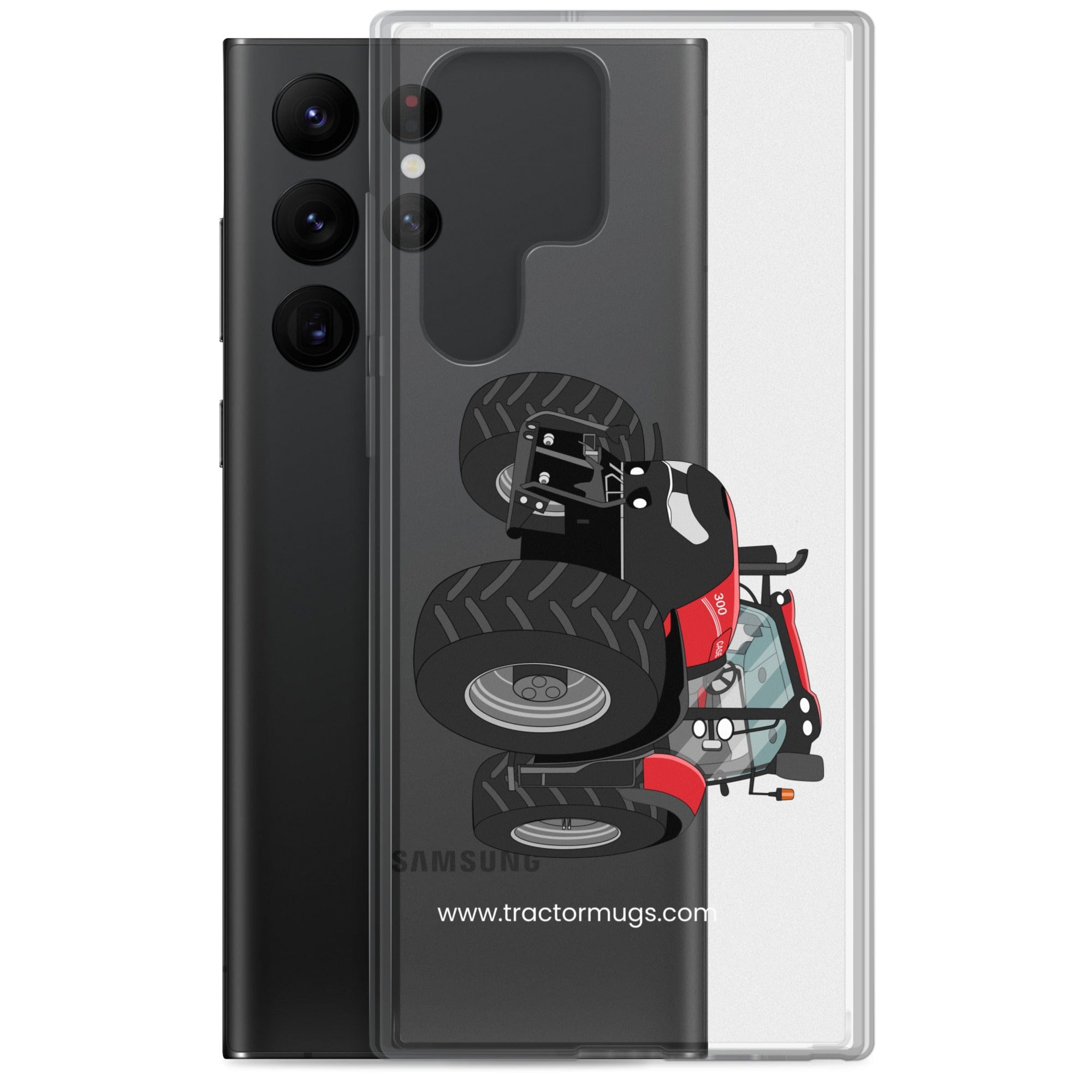 The Tractor Mugs Store Case IH Optum 300 CVX | Clear Case for Samsung® Quality Farmers Merch