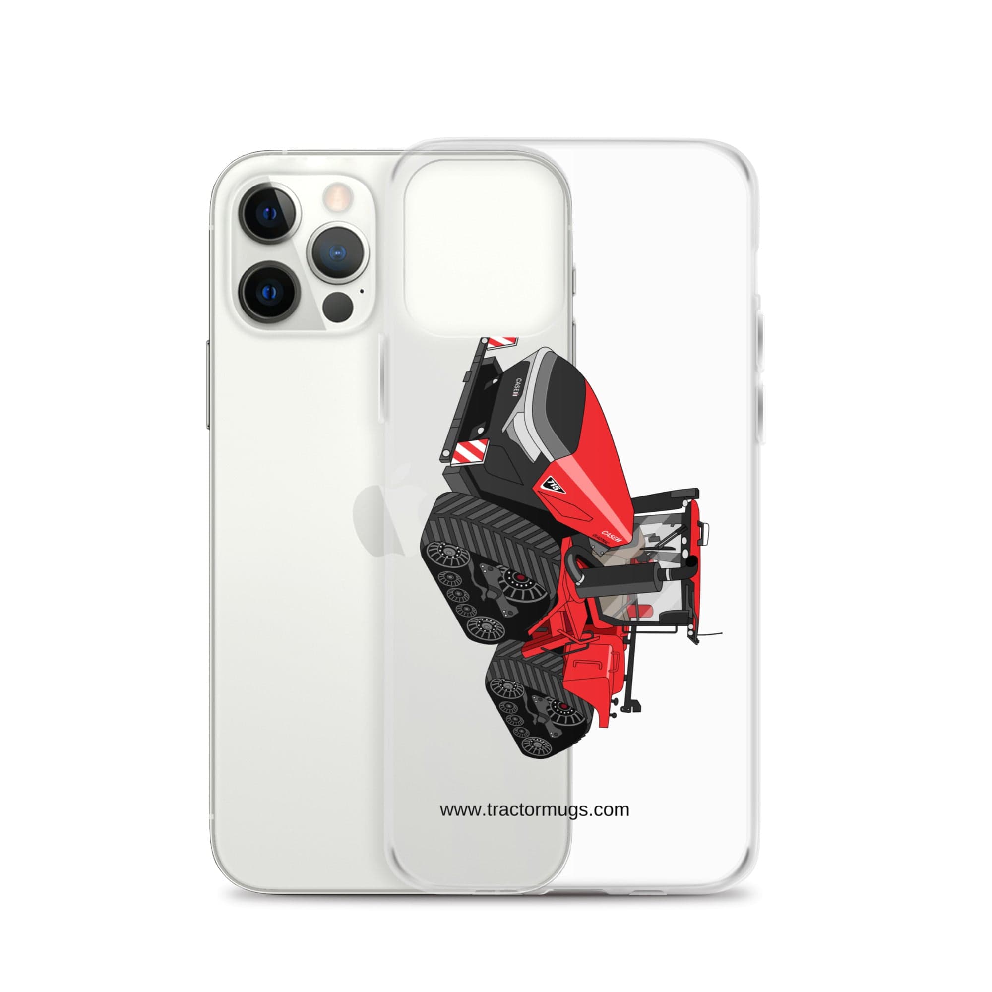 The Tractor Mugs Store Case IH Quadtrac 715 | Clear Case for iPhone® Quality Farmers Merch