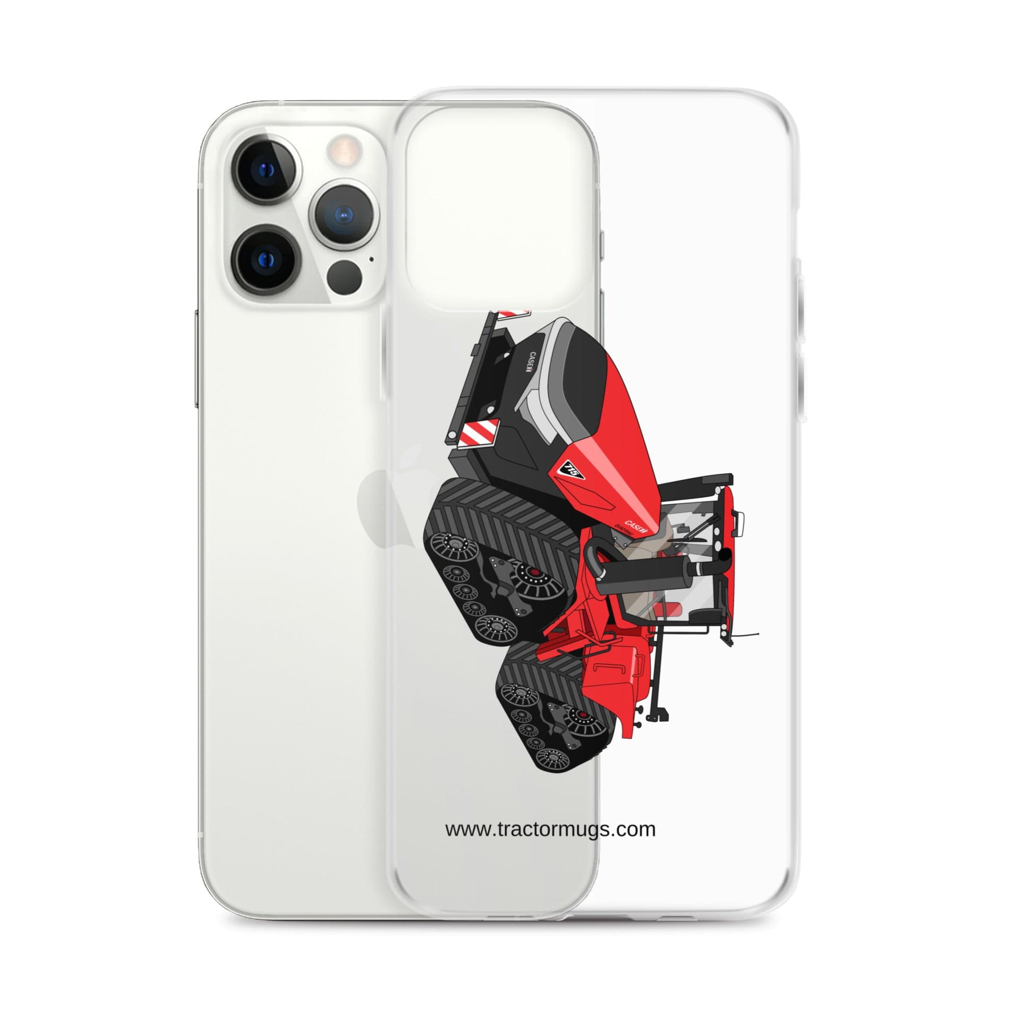 The Tractor Mugs Store Case IH Quadtrac 715 | Clear Case for iPhone® Quality Farmers Merch