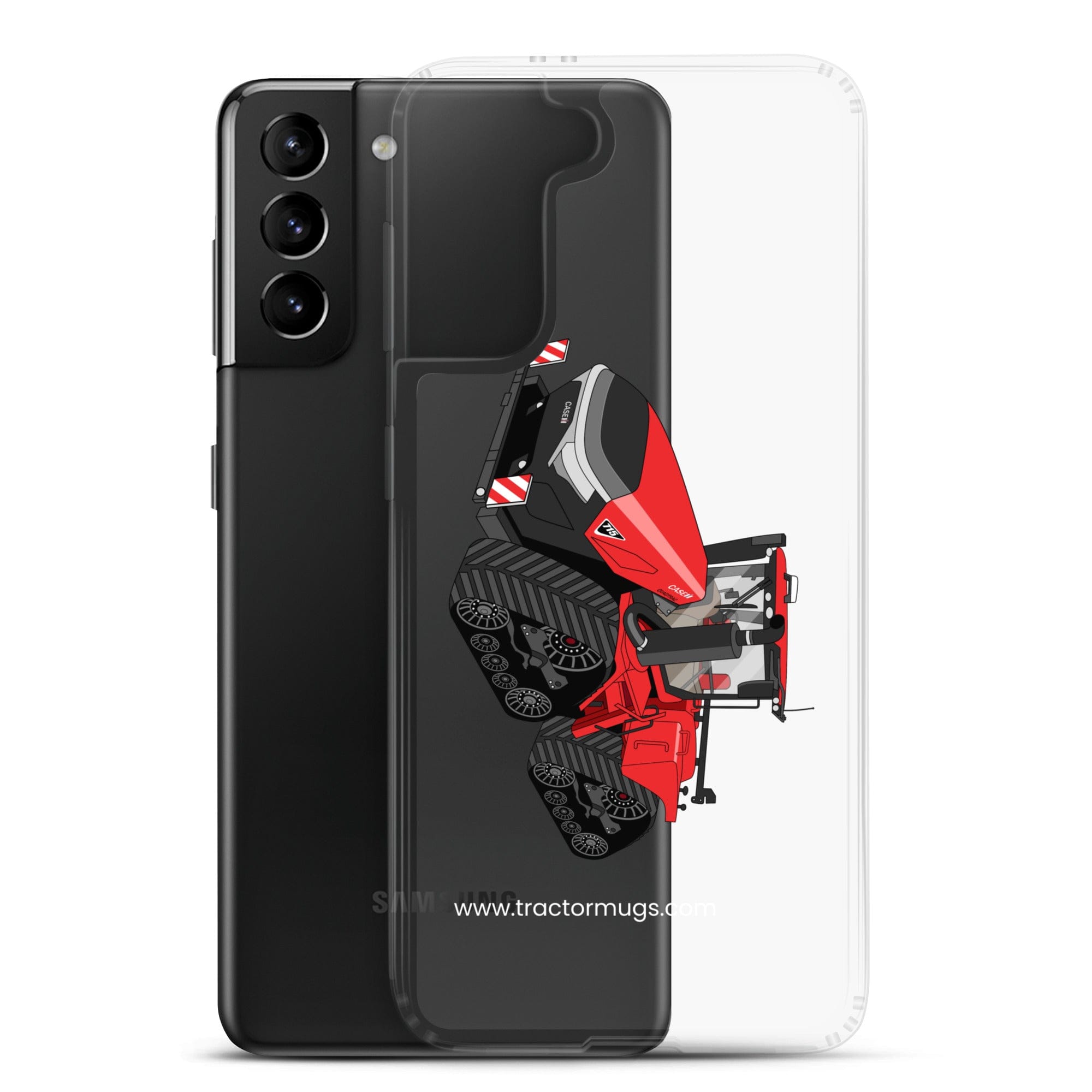 The Tractor Mugs Store Case IH Quadtrac 715 | Clear Case for Samsung® Quality Farmers Merch