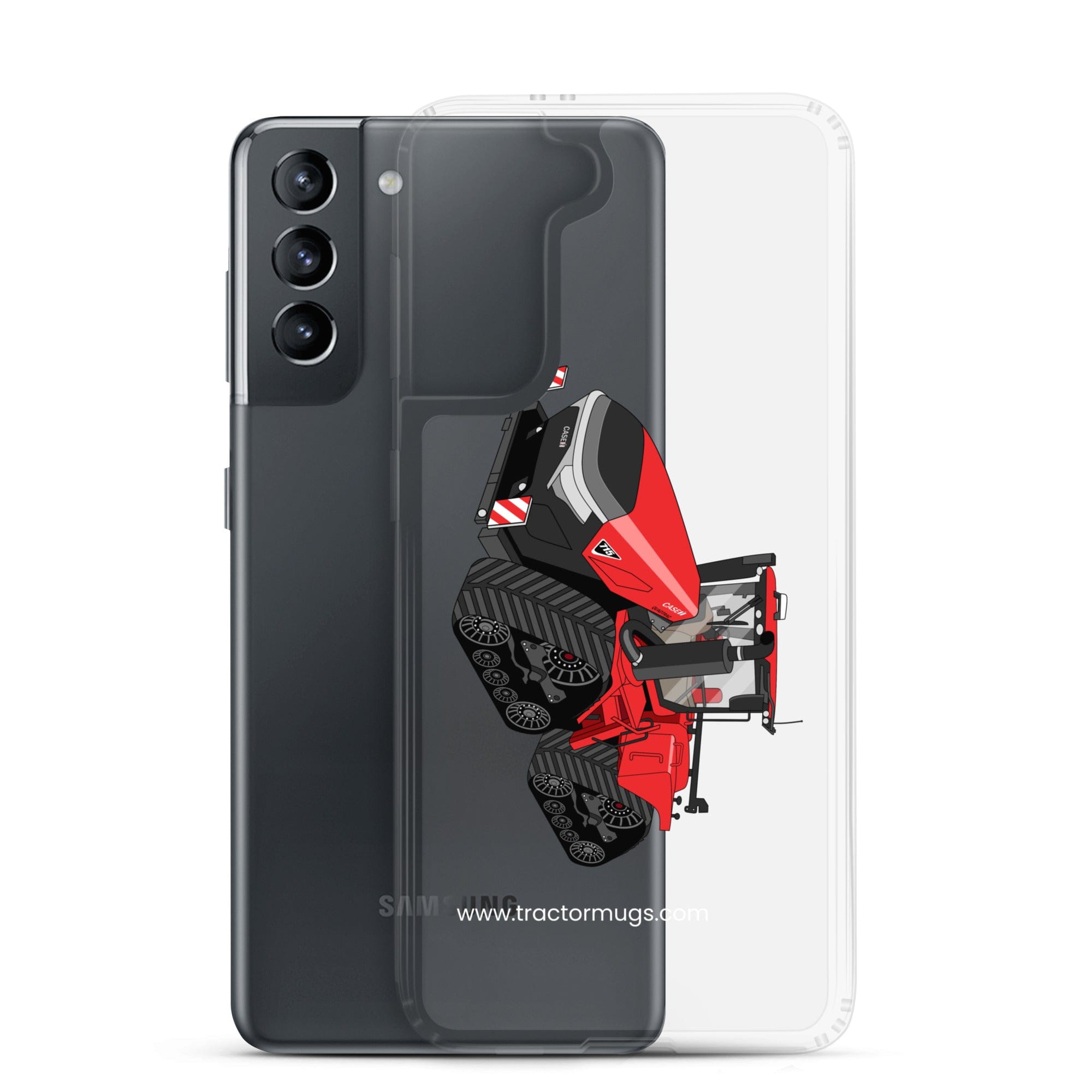 The Tractor Mugs Store Case IH Quadtrac 715 | Clear Case for Samsung® Quality Farmers Merch