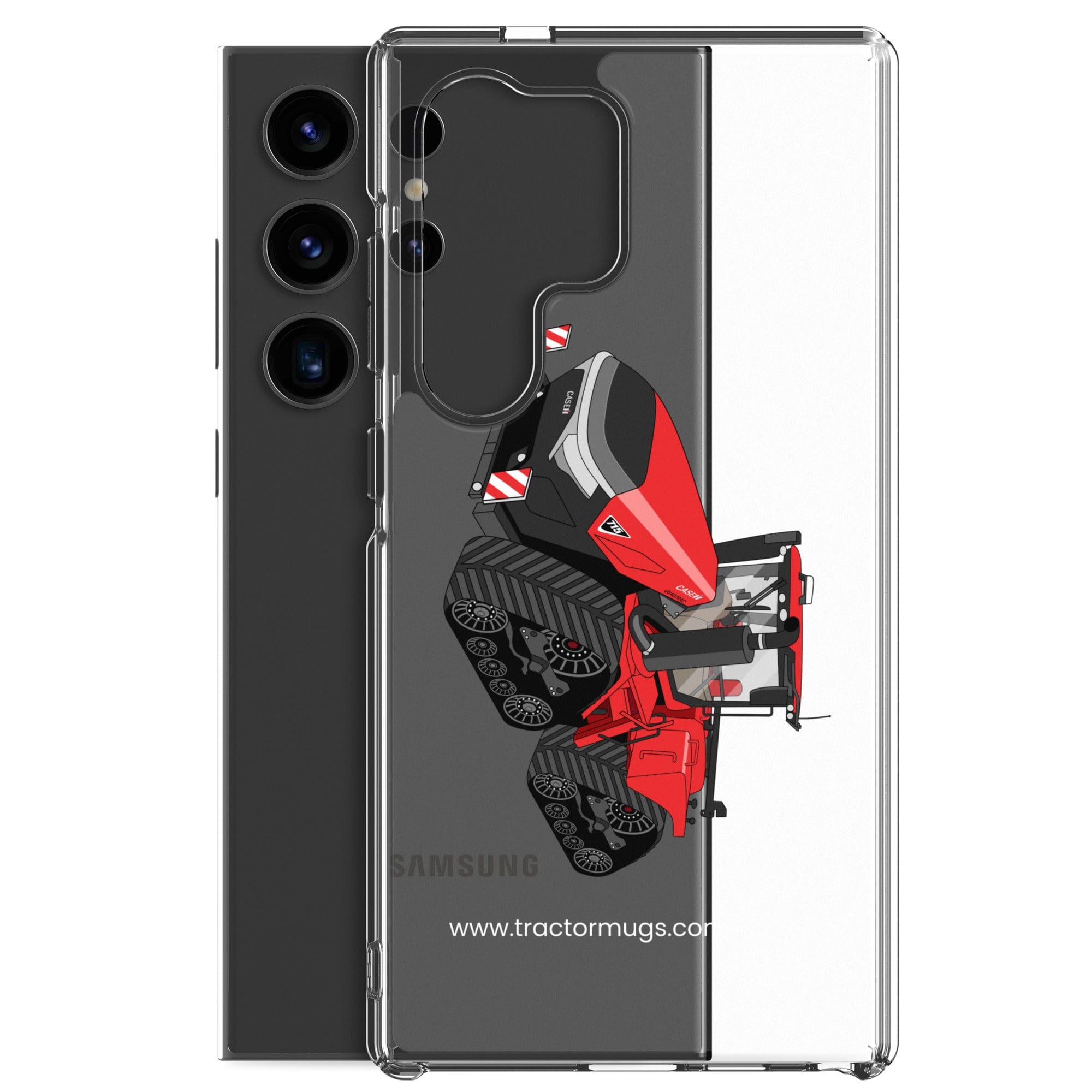 The Tractor Mugs Store Case IH Quadtrac 715 | Clear Case for Samsung® Quality Farmers Merch