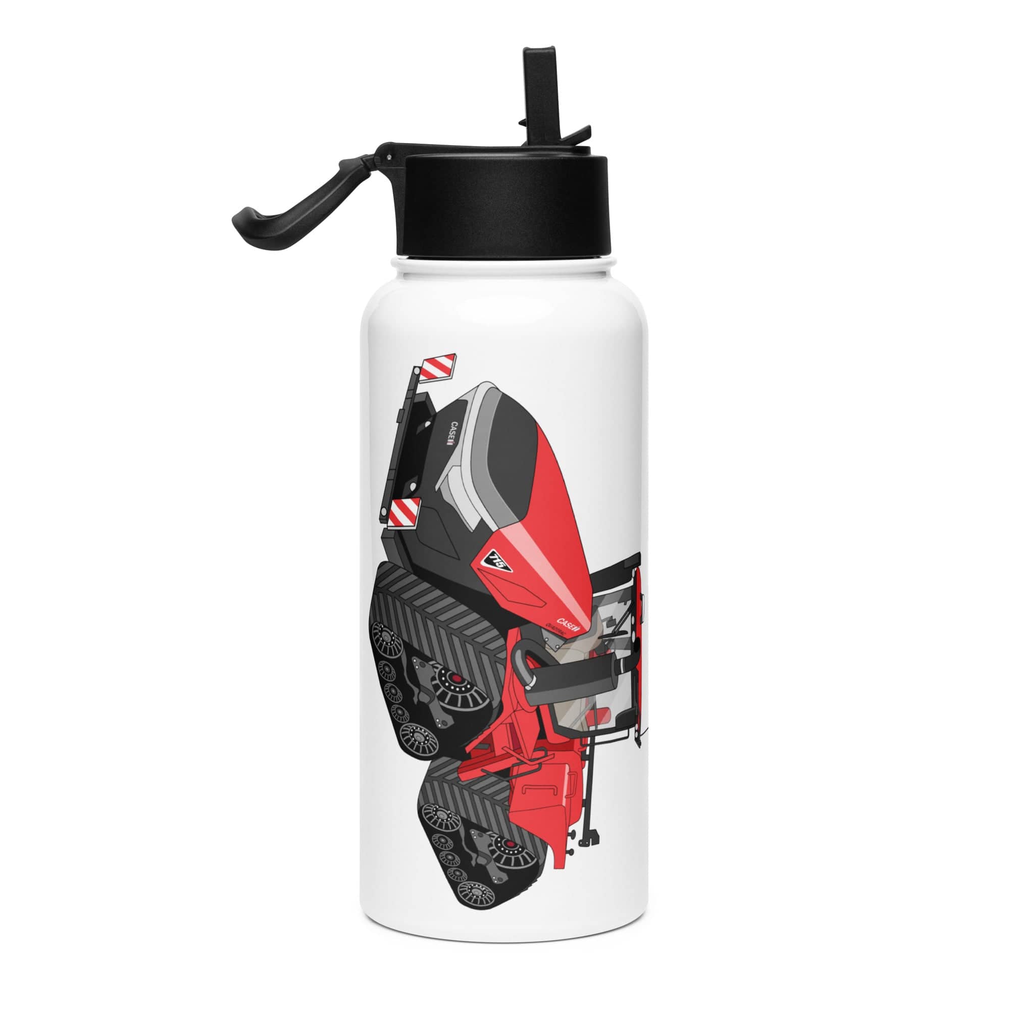 The Tractor Mugs Store Case IH Quadtrac 715 | Stainless Steel Water Bottle Quality Farmers Merch