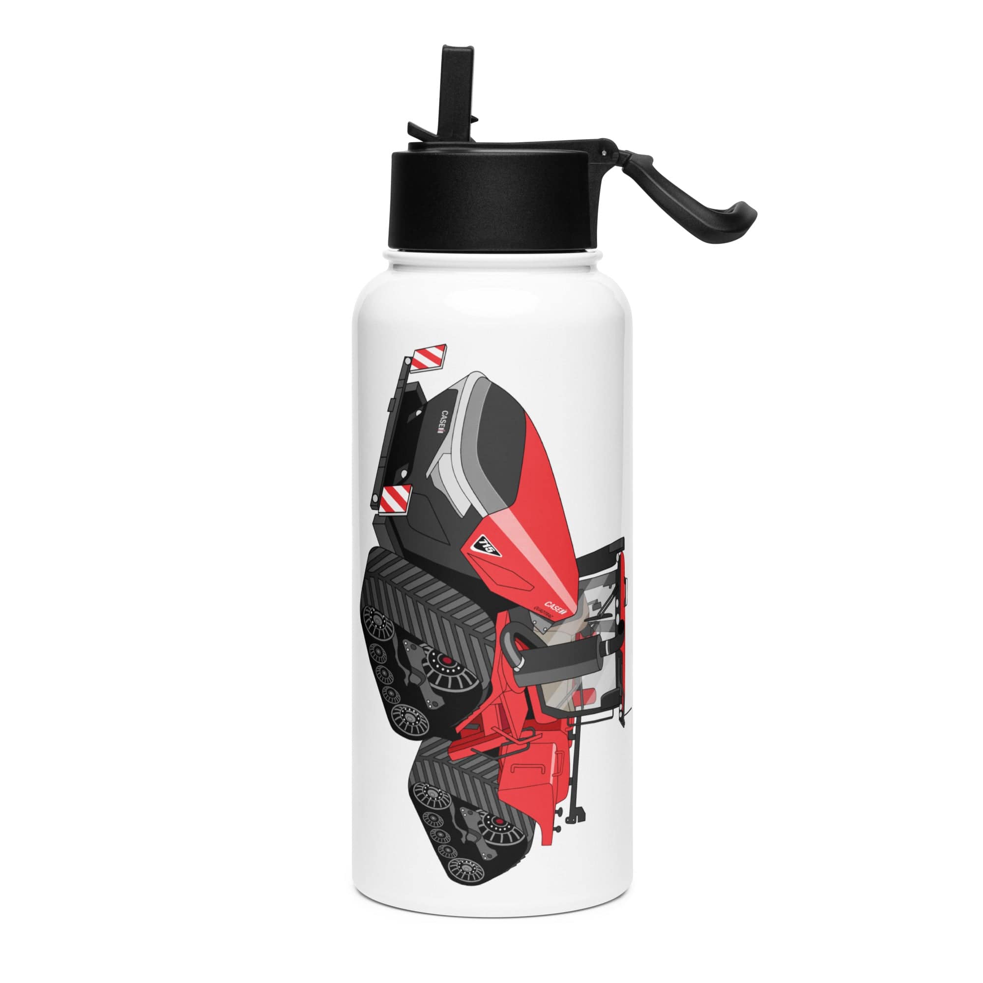 The Tractor Mugs Store Case IH Quadtrac 715 | Stainless Steel Water Bottle Quality Farmers Merch