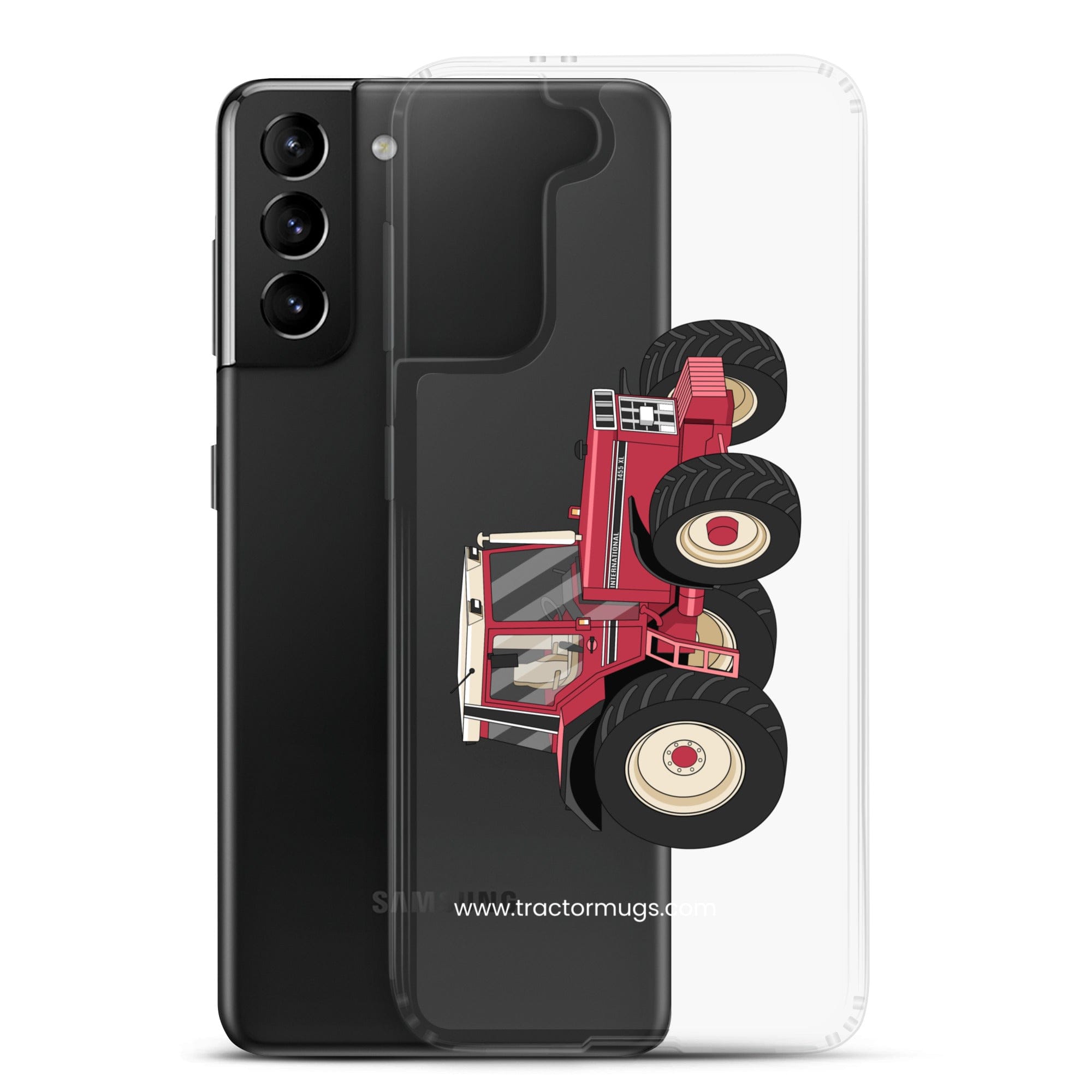 The Tractor Mugs Store Case International 1455 XL | Clear Case for Samsung® Quality Farmers Merch