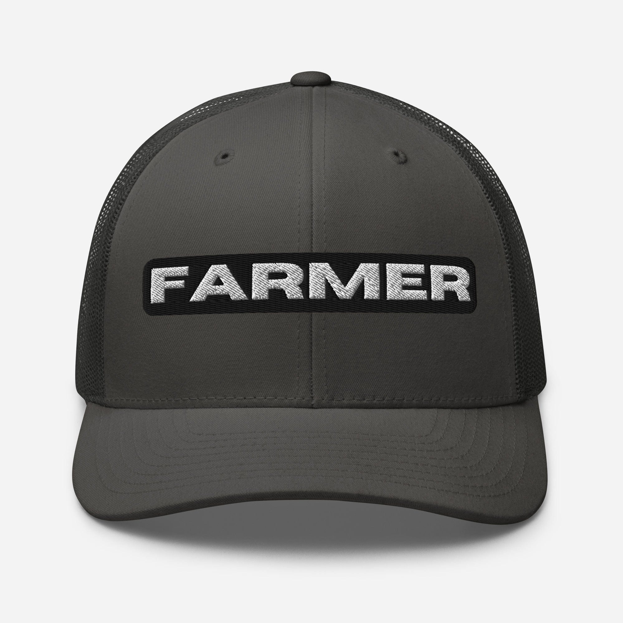 The Tractor Mugs Store Charcoal FARMER Trucker Cap Quality Farmers Merch