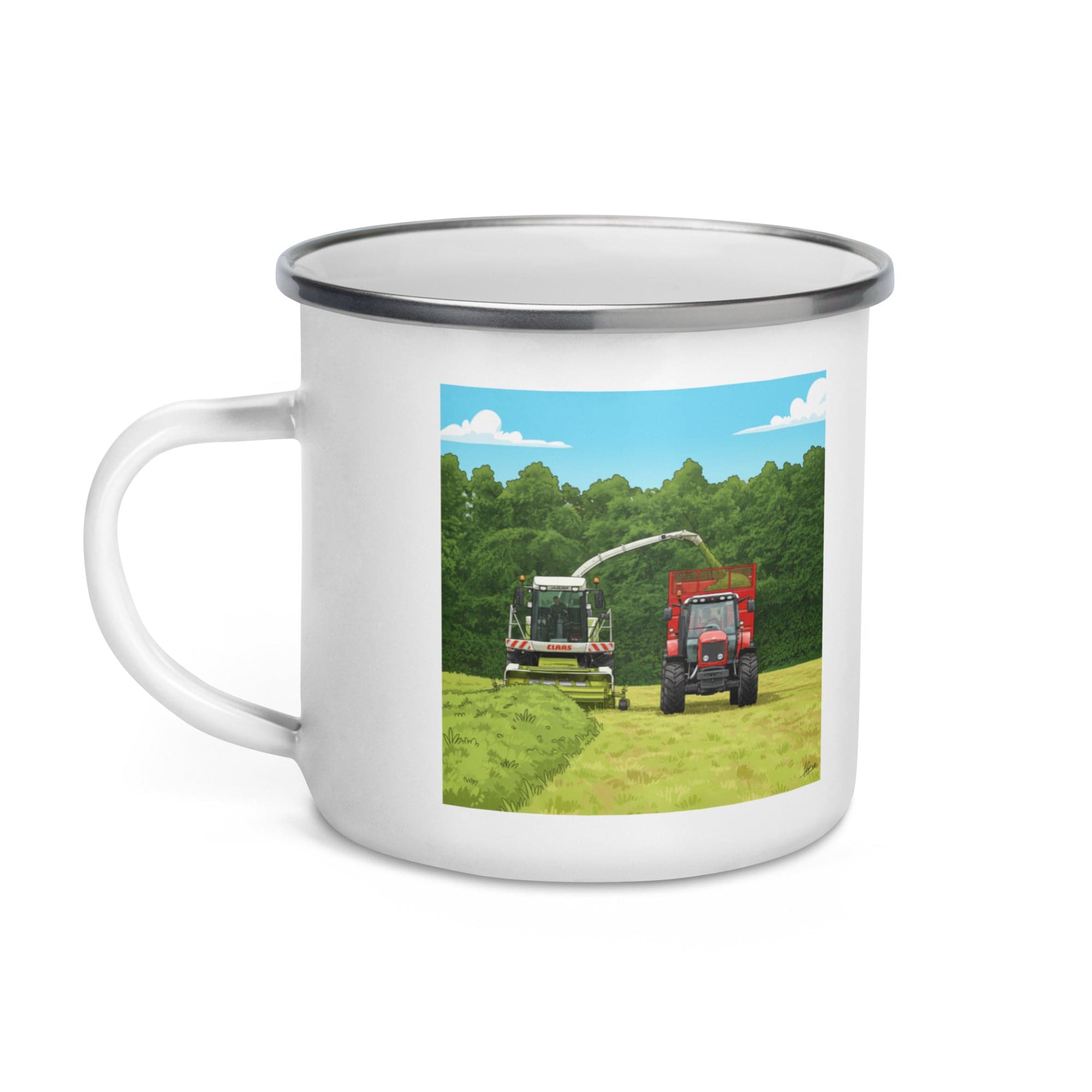 The Tractor Mugs Store 'CLASS Contractor Man' | Enamel Mug Quality Farmers Merch