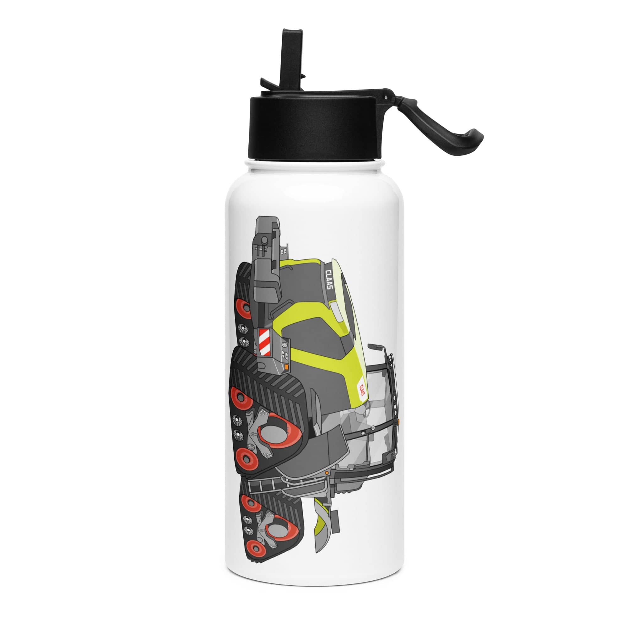 The Tractor Mugs Store Class Terion 12.650 Terra Trac | Stainless steel water bottle with a straw lid Quality Farmers Merch