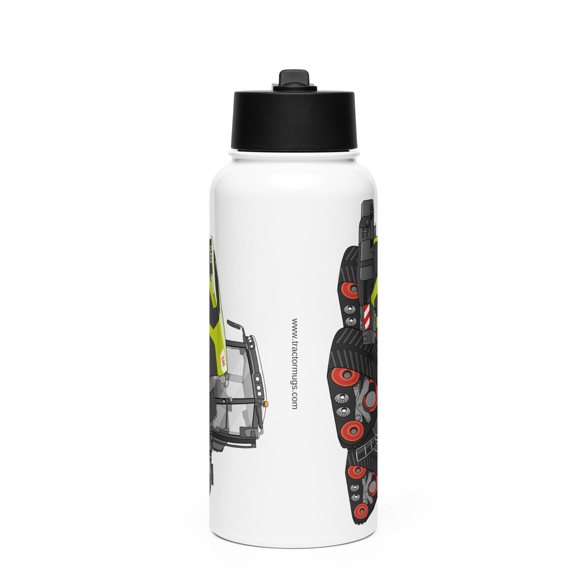 The Tractor Mugs Store Class Terion 12.650 Terra Trac | Stainless steel water bottle with a straw lid Quality Farmers Merch