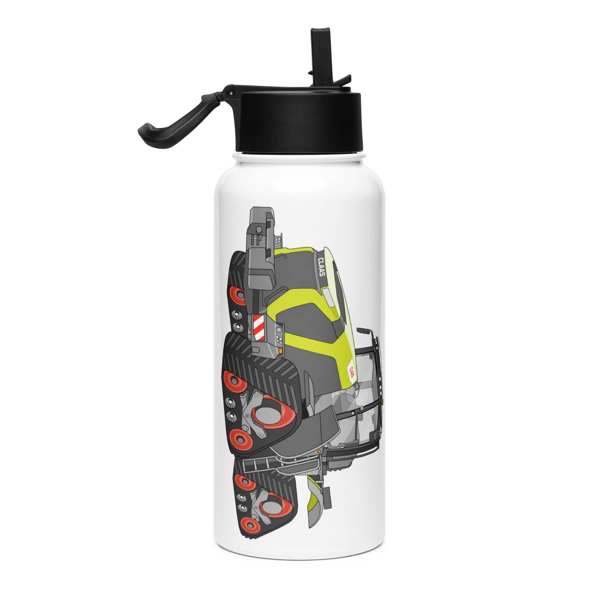 The Tractor Mugs Store Class Terion 12.650 Terra Trac | Stainless steel water bottle with a straw lid Quality Farmers Merch