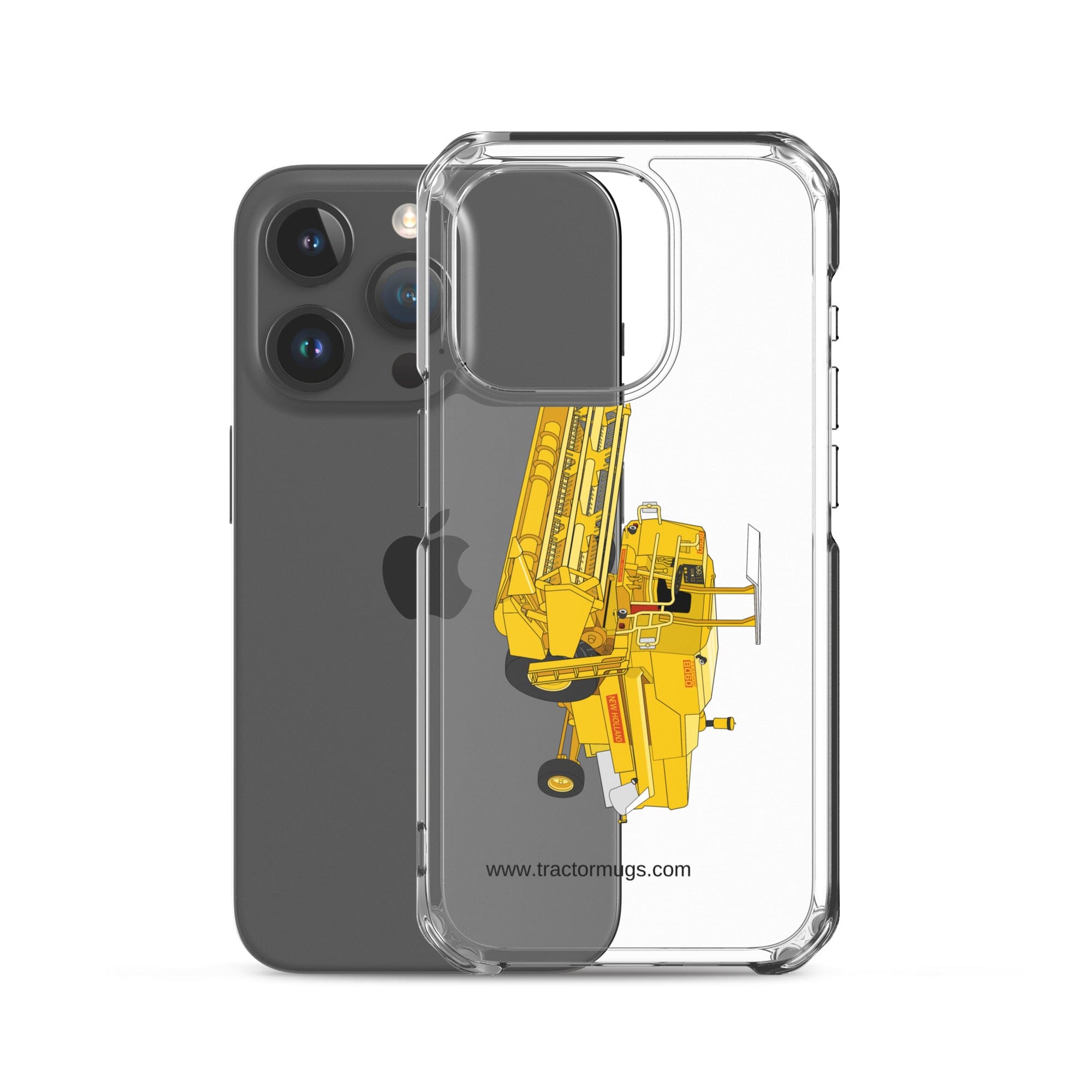 The Tractor Mugs Store Clayson 8060 Combine Harvester | Clear Case for iPhone® Quality Farmers Merch