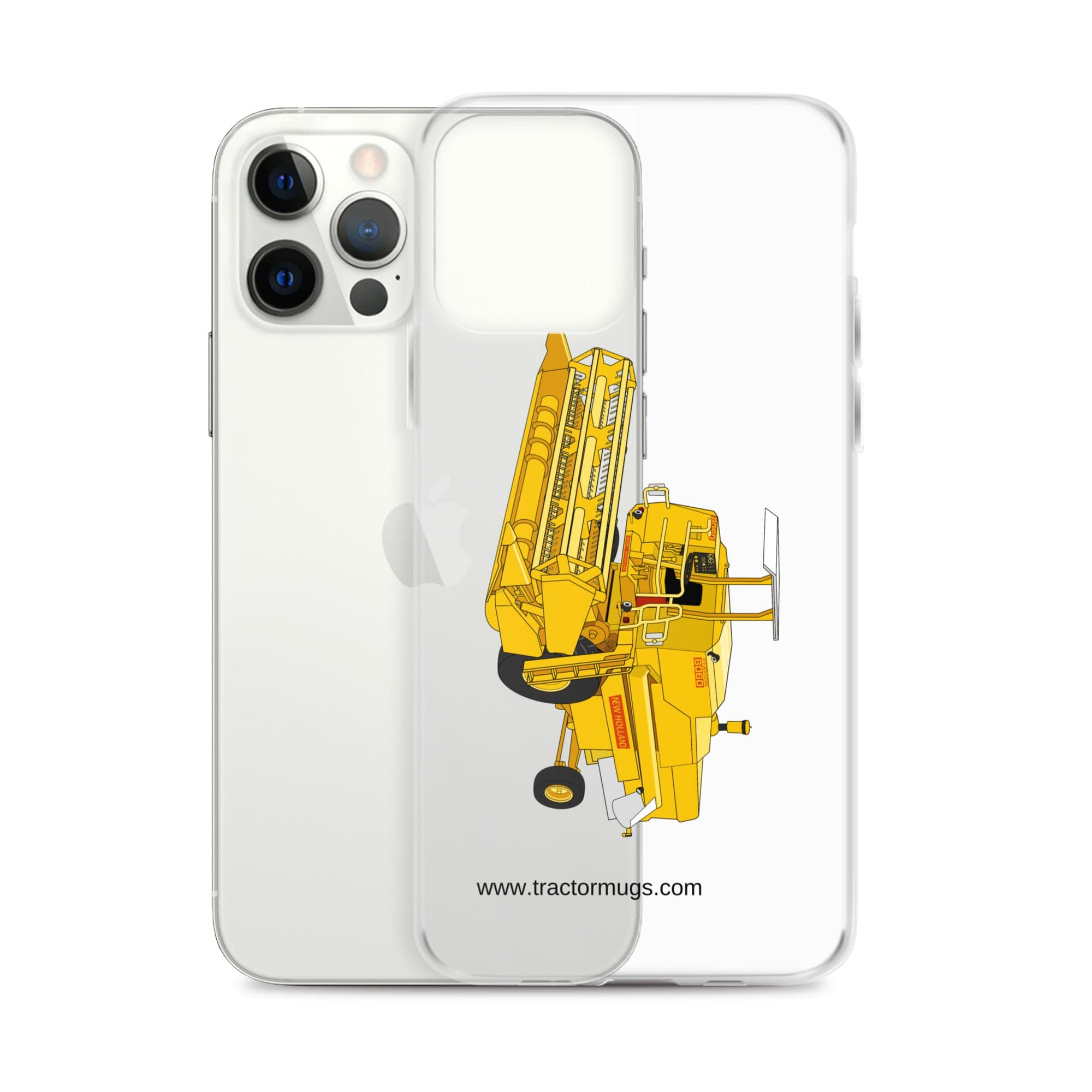 The Tractor Mugs Store Clayson 8060 Combine Harvester | Clear Case for iPhone® Quality Farmers Merch