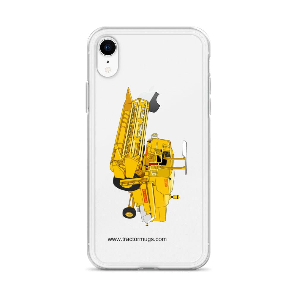 The Tractor Mugs Store Clayson 8060 Combine Harvester | Clear Case for iPhone® Quality Farmers Merch