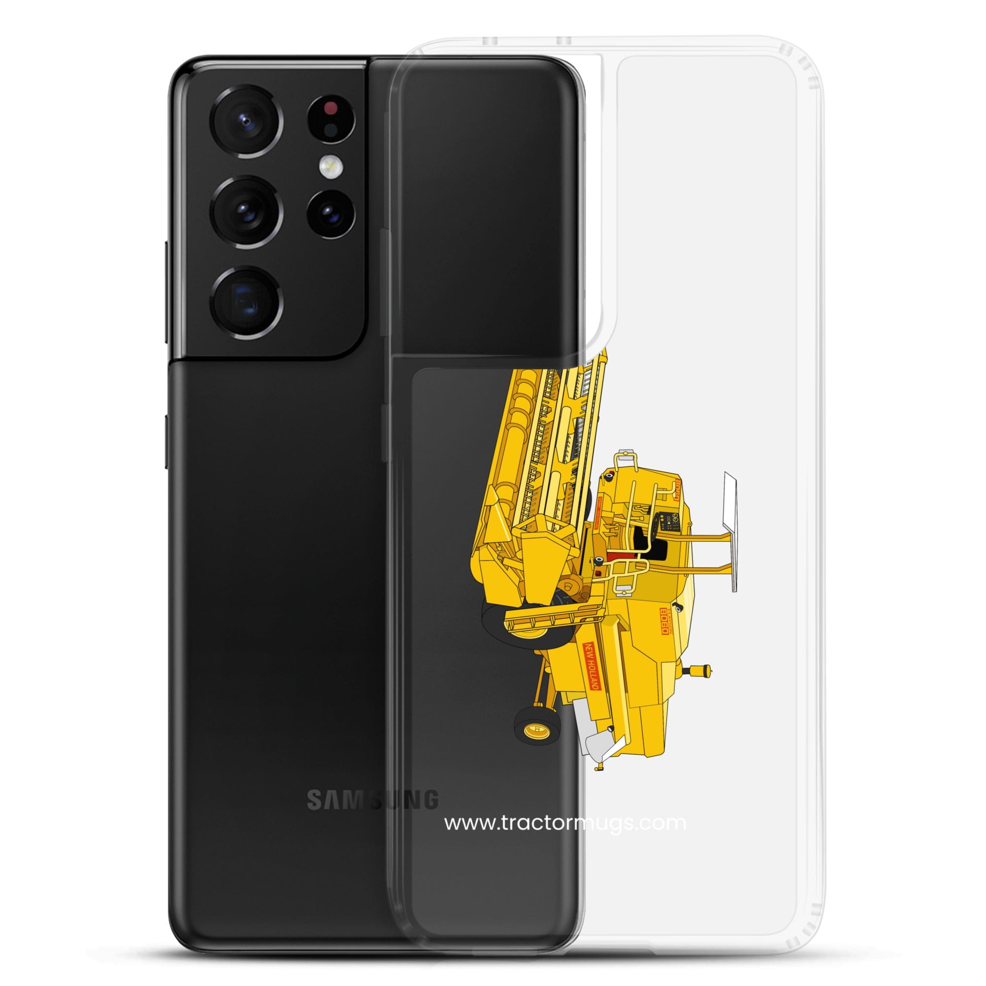 The Tractor Mugs Store Clayson 8060 Combine Harvester | Clear Case for Samsung® Quality Farmers Merch