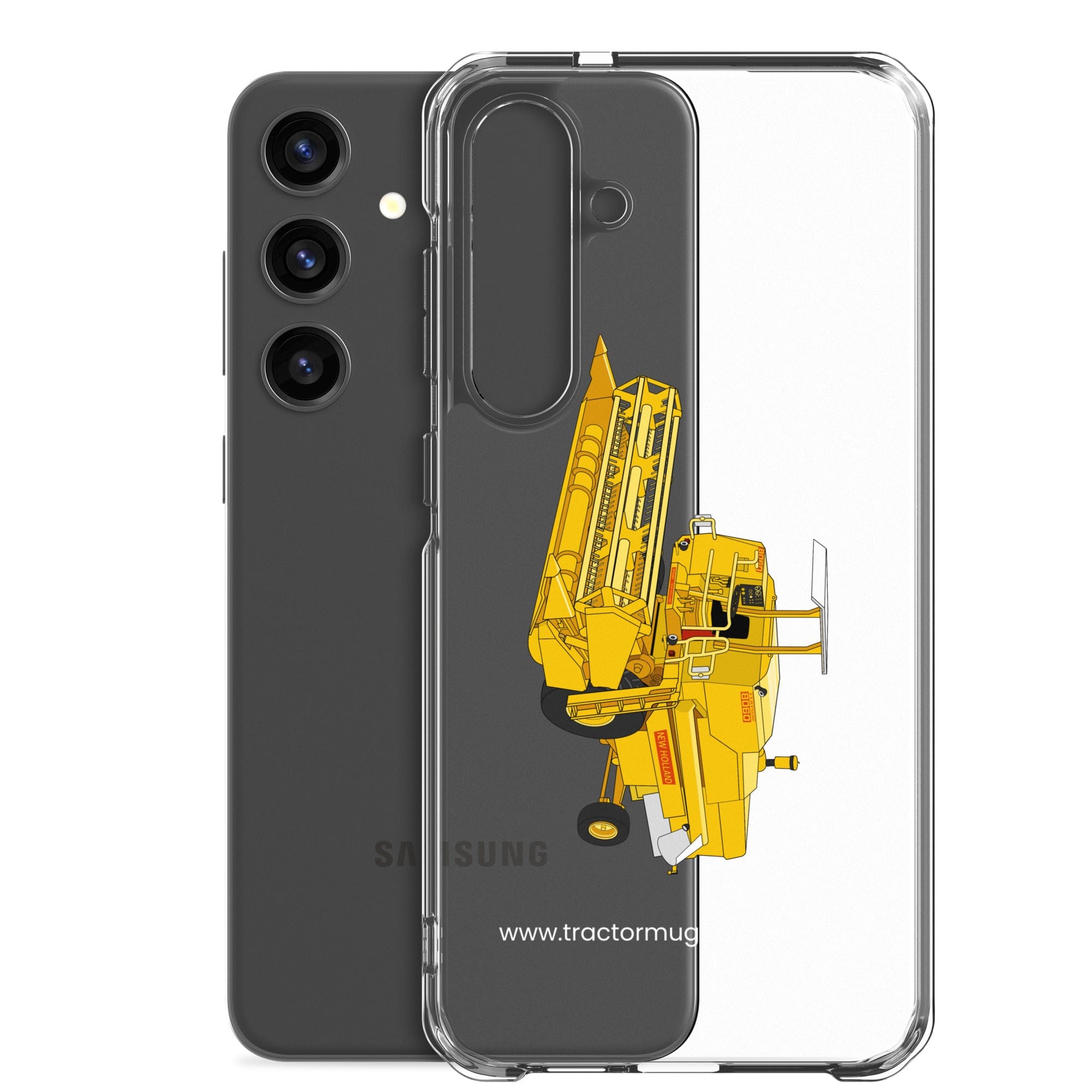 The Tractor Mugs Store Clayson 8060 Combine Harvester | Clear Case for Samsung® Quality Farmers Merch