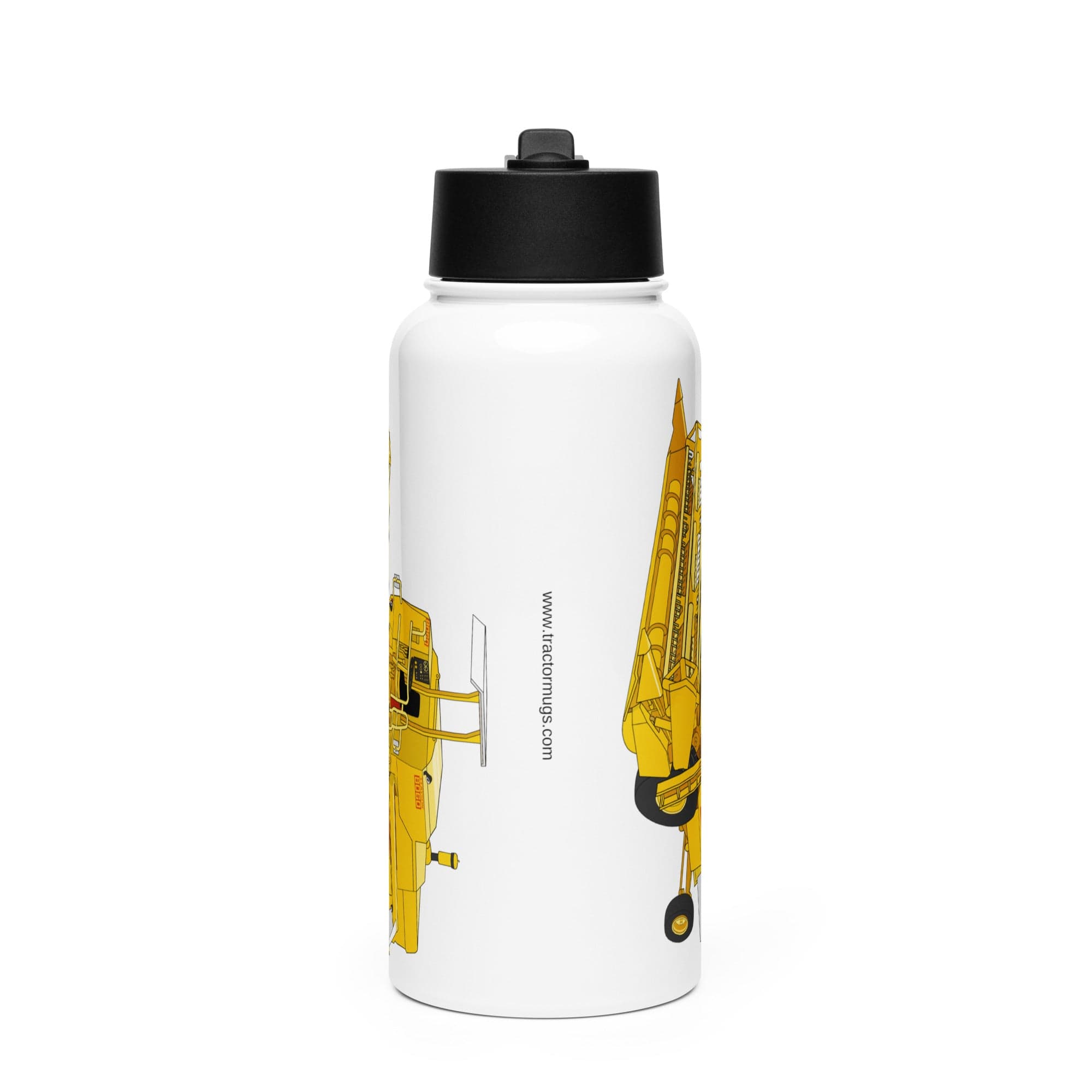 The Tractor Mugs Store Clayson 8060 Combine Harvester | Stainless Steel Water Bottle Quality Farmers Merch