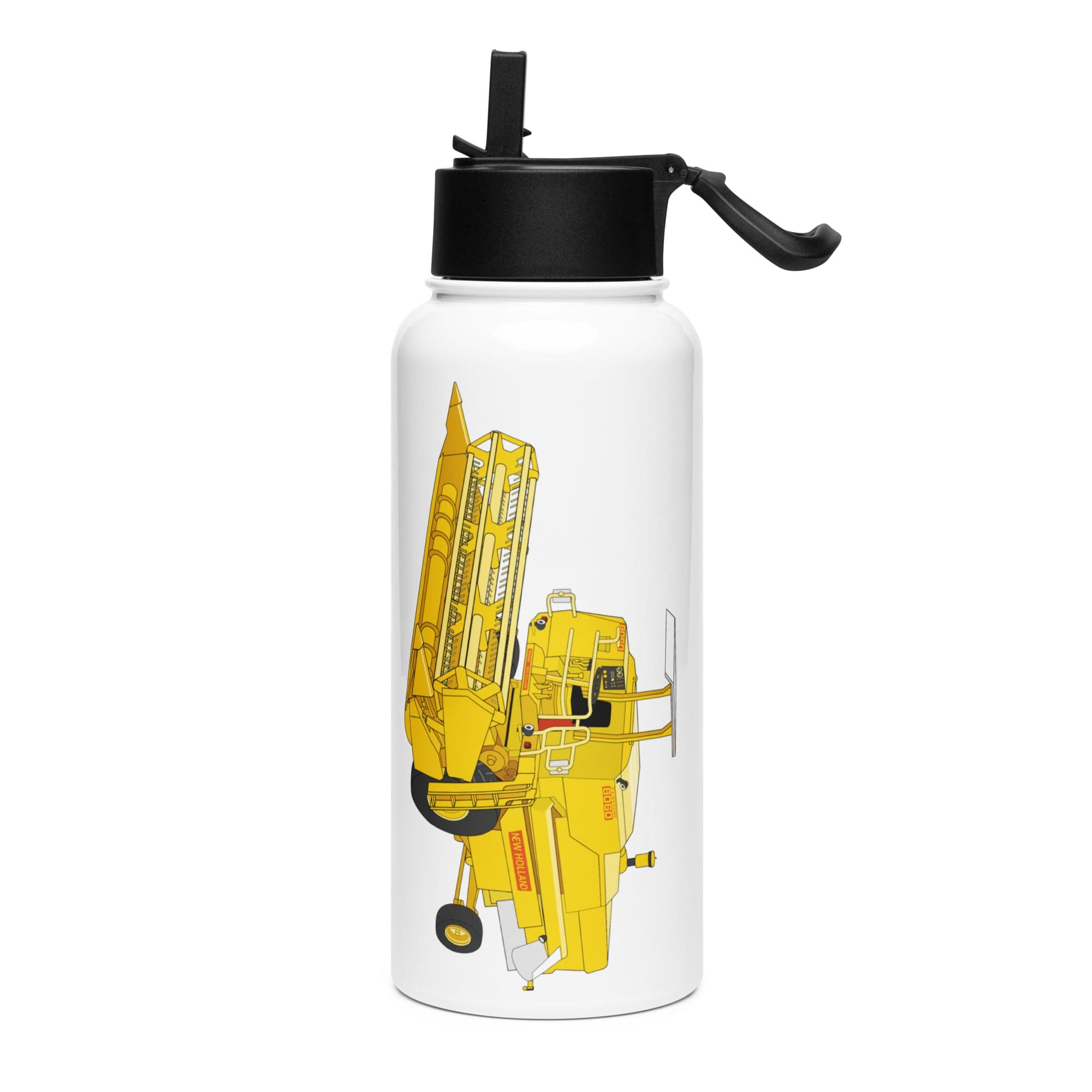 The Tractor Mugs Store Clayson 8060 Combine Harvester | Stainless Steel Water Bottle Quality Farmers Merch