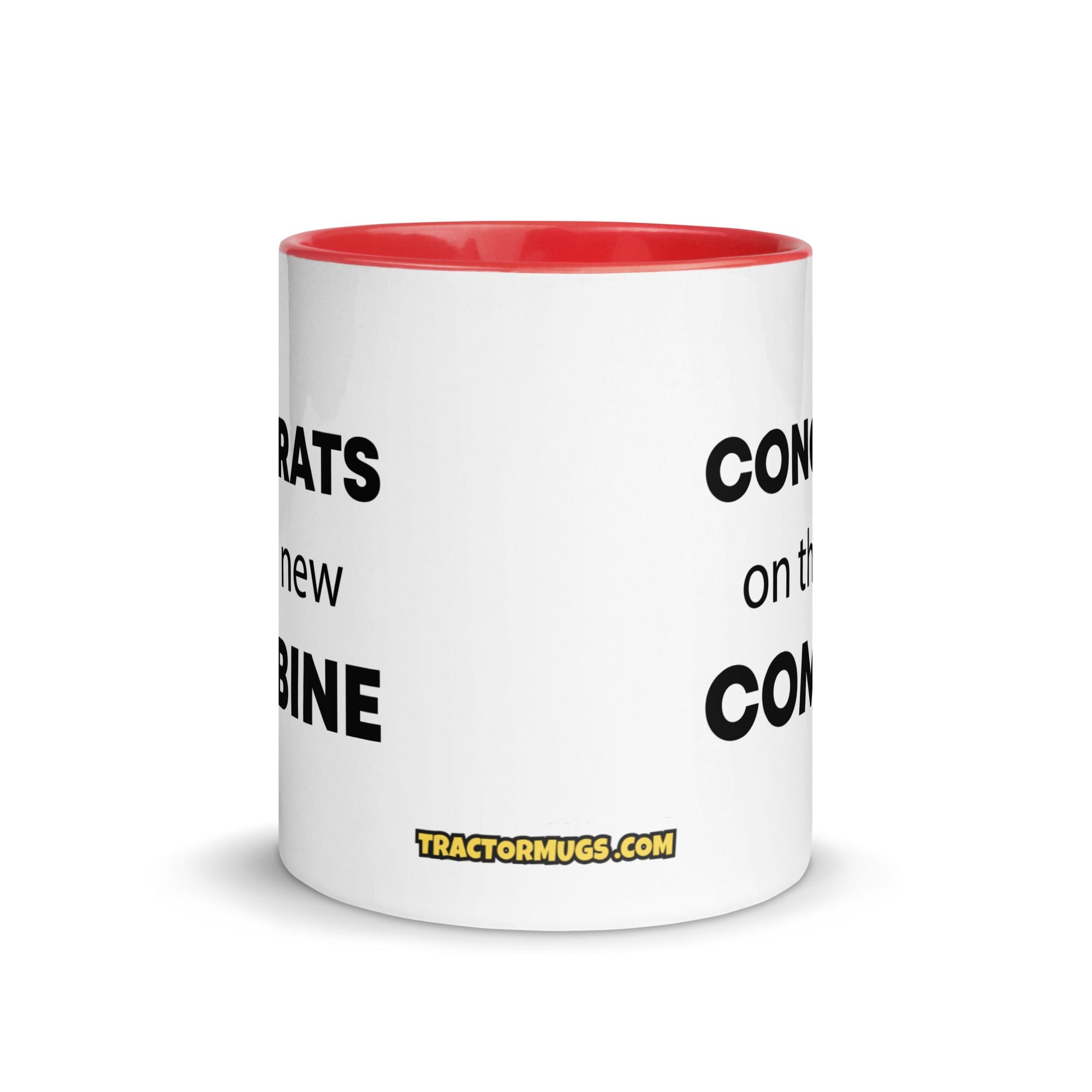 The Tractor Mugs Store Congrats On The New Combine | Mug with Color Inside Quality Farmers Merch