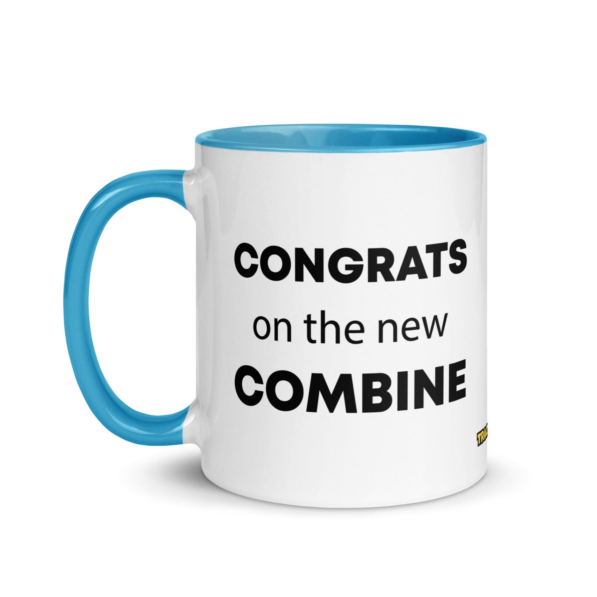 The Tractor Mugs Store Congrats On The New Combine | Mug with Color Inside Quality Farmers Merch
